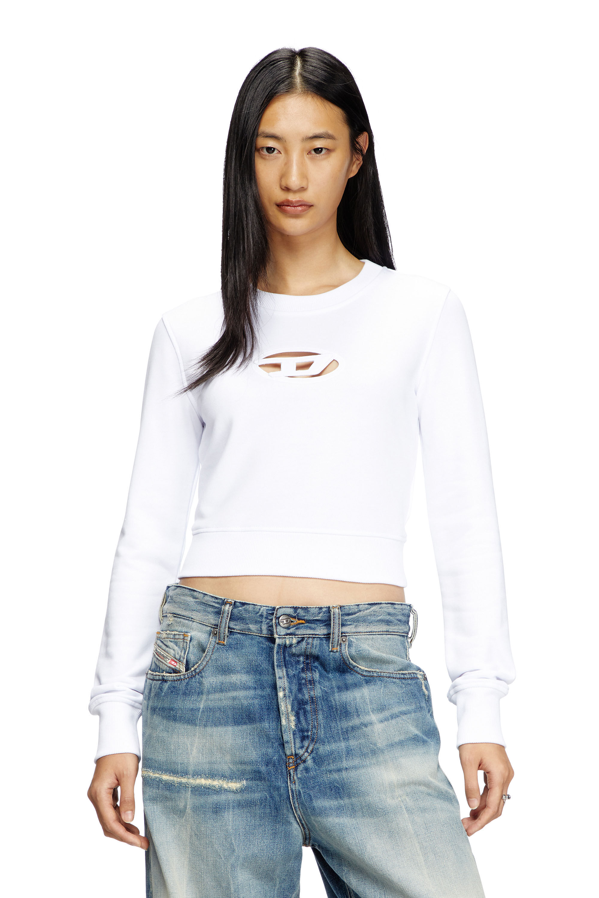Diesel - F-SLIMMY-OD, Female's スウェット in ホワイト - 3