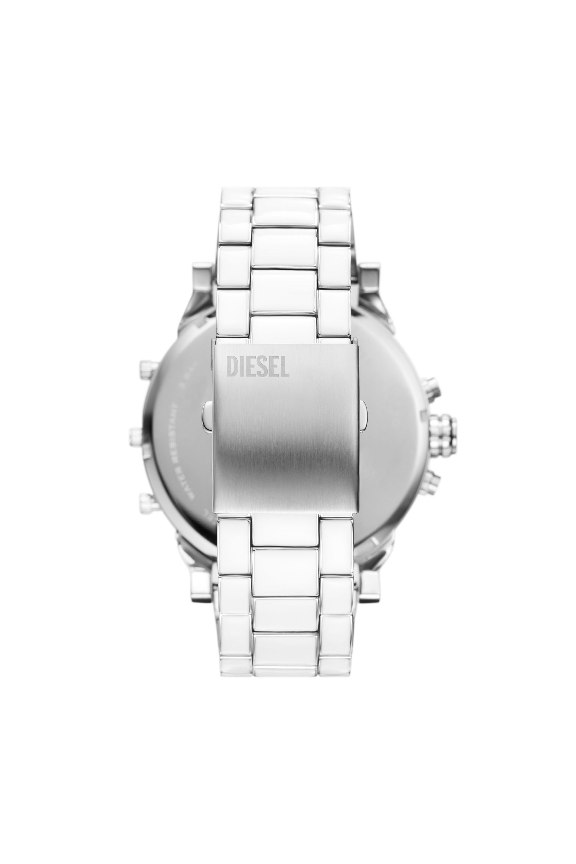 Diesel - DZ7481, Male's Mr. Daddy 2.0 white and stainless steel watch in シルバー - 2