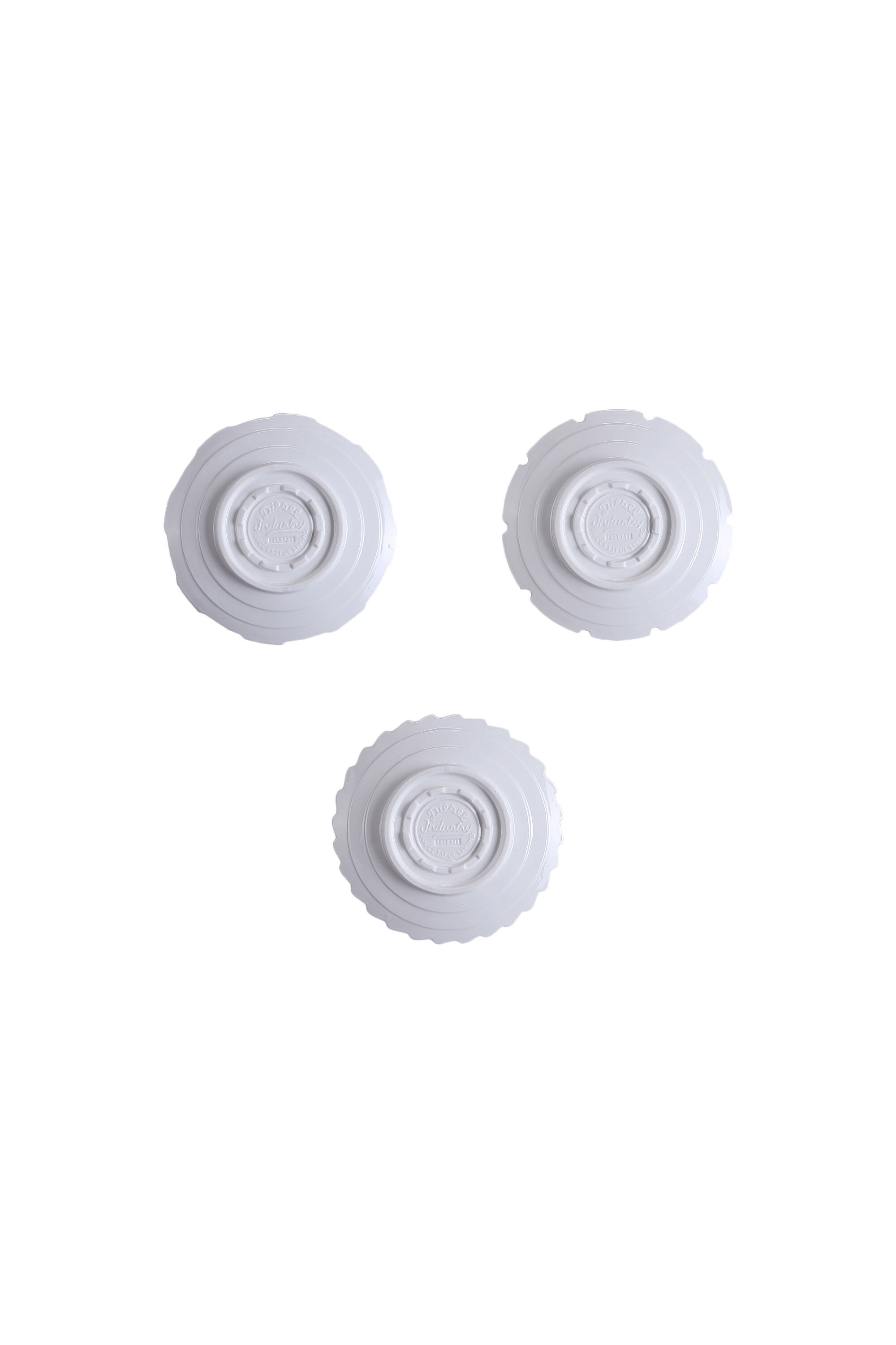 Diesel - 10913 MACHINE COLLEC, Unisex's Porcelain dessert plates, set of 3 in ホワイト - 2