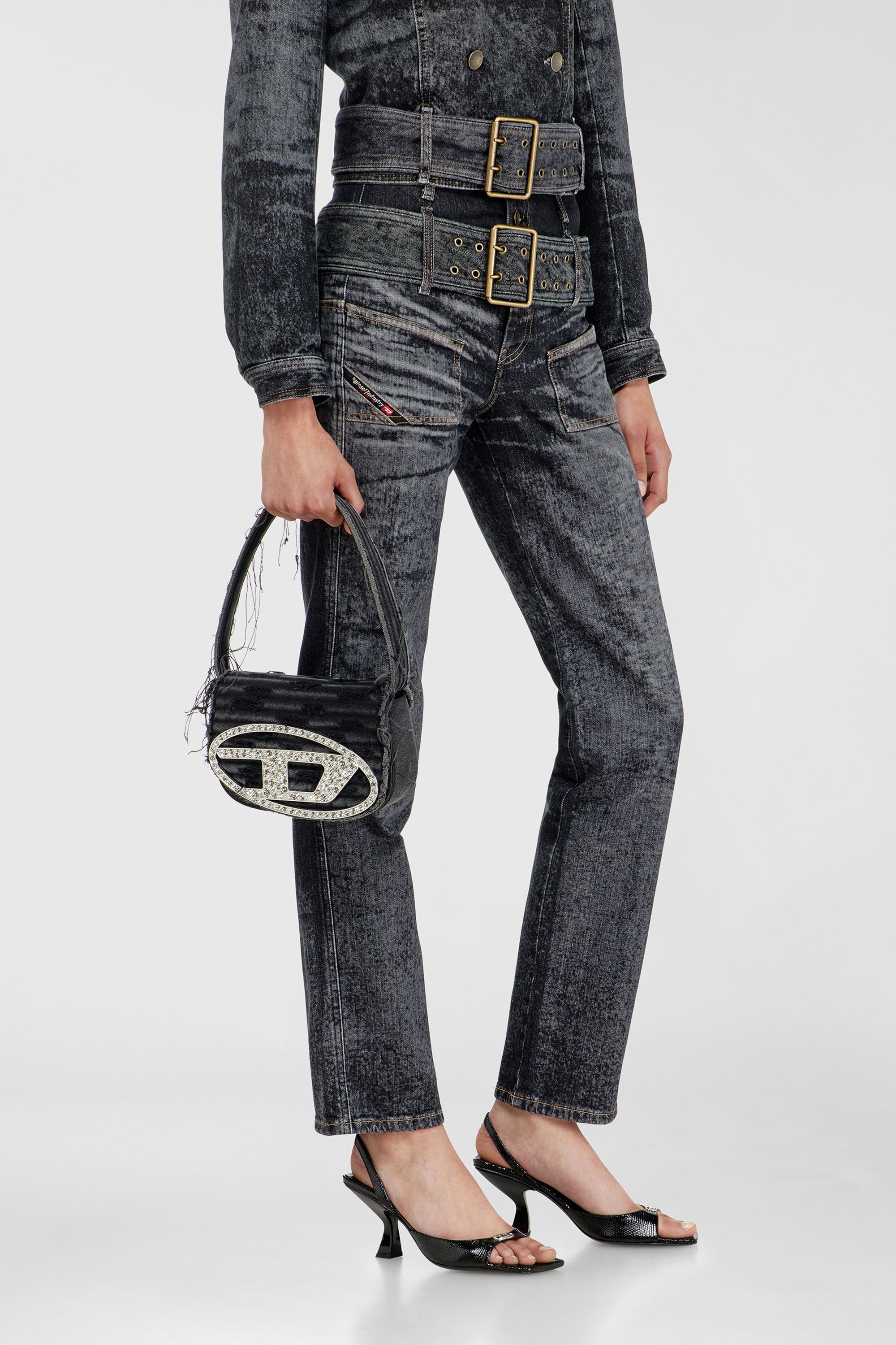 Diesel - Female's Slim Jeans D-Gorina 09Q30, ブラック/ダークグレー - 7