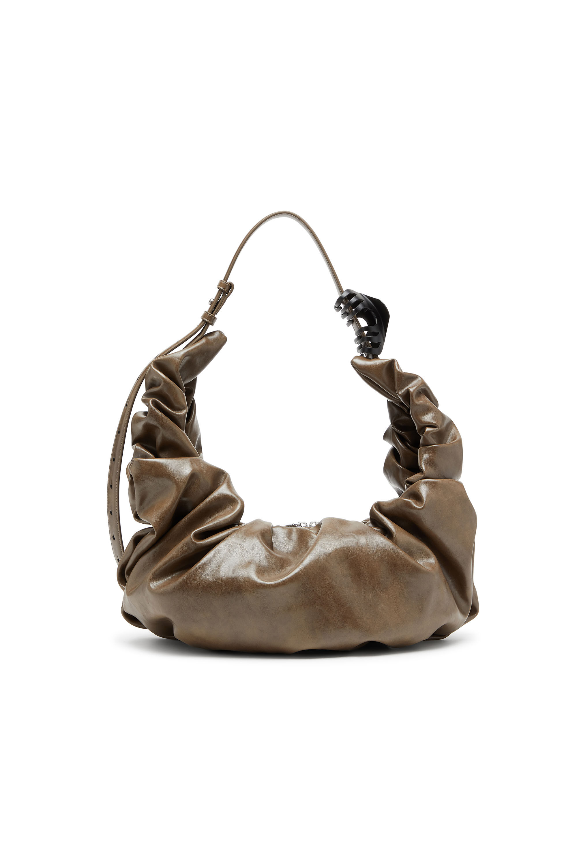 GRAB-D HOBO L ホーボーバッグ L｜ベージュ｜ウィメンズ｜DIESEL