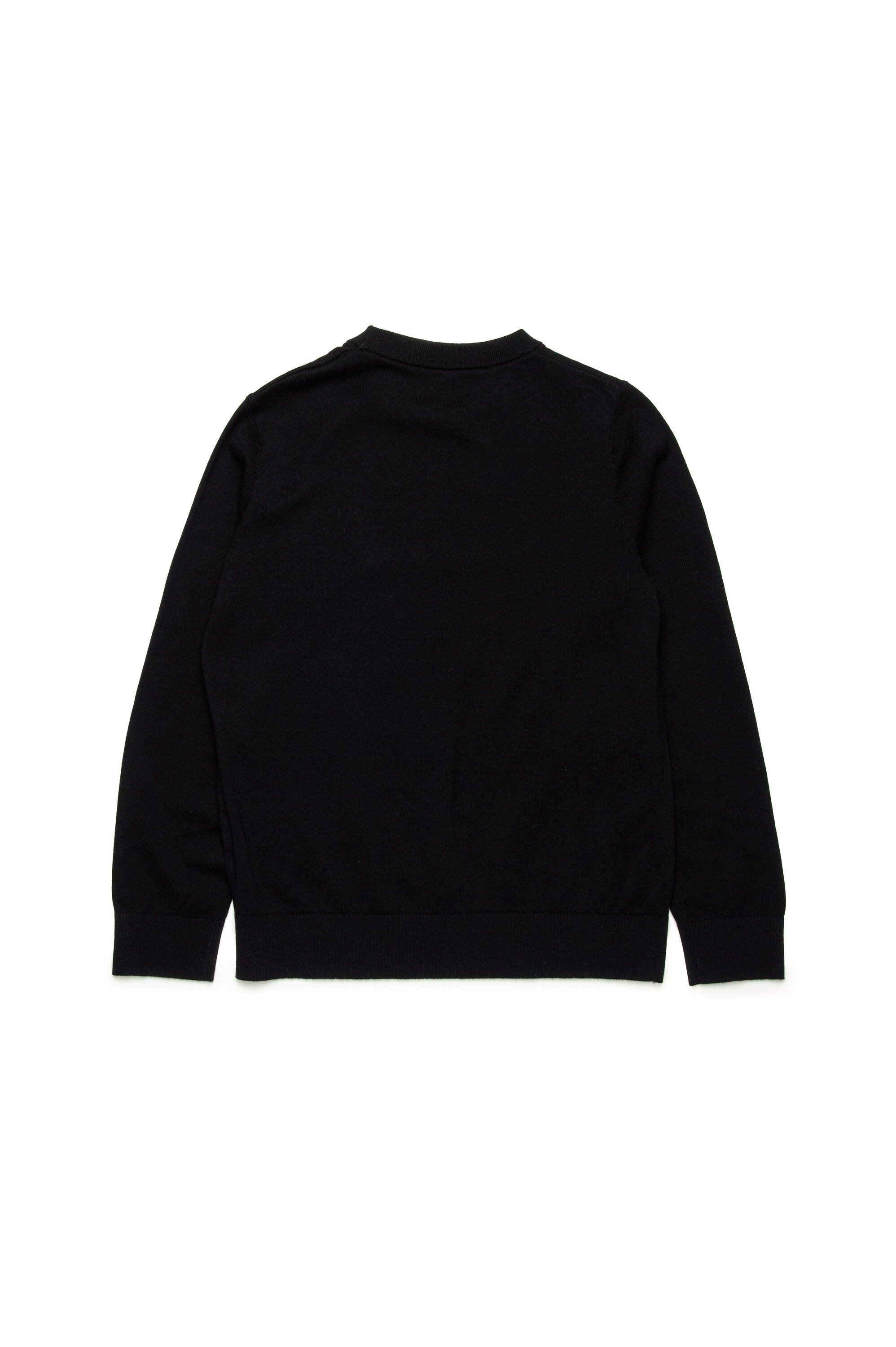 Diesel - KVIERI, Male's Cotton jumper with Oval D embroidery in ブラック - 2
