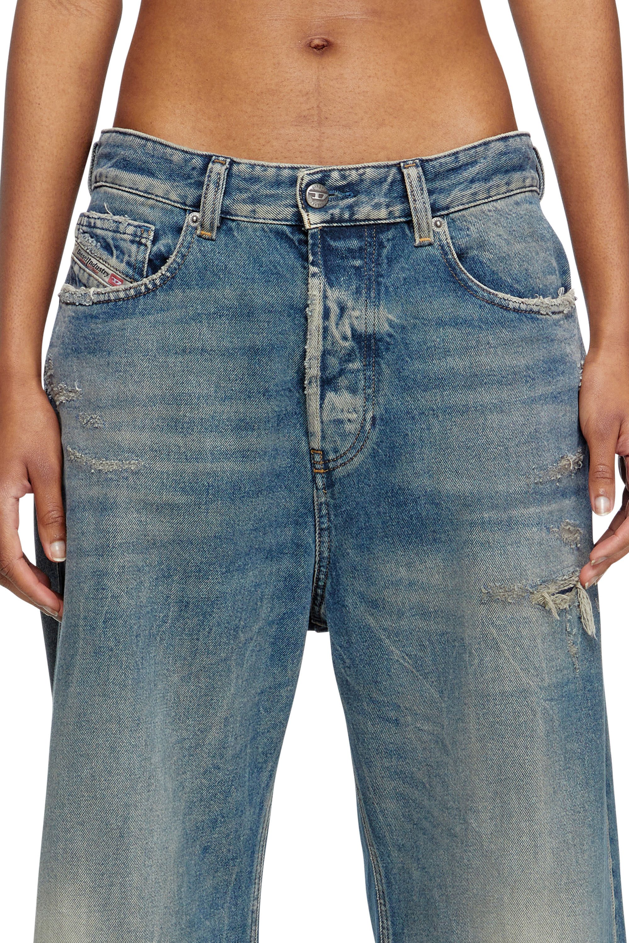 Diesel - Female's Relaxed Jeans 1996 D-Sire 09M28, ミディアムブルー - 5