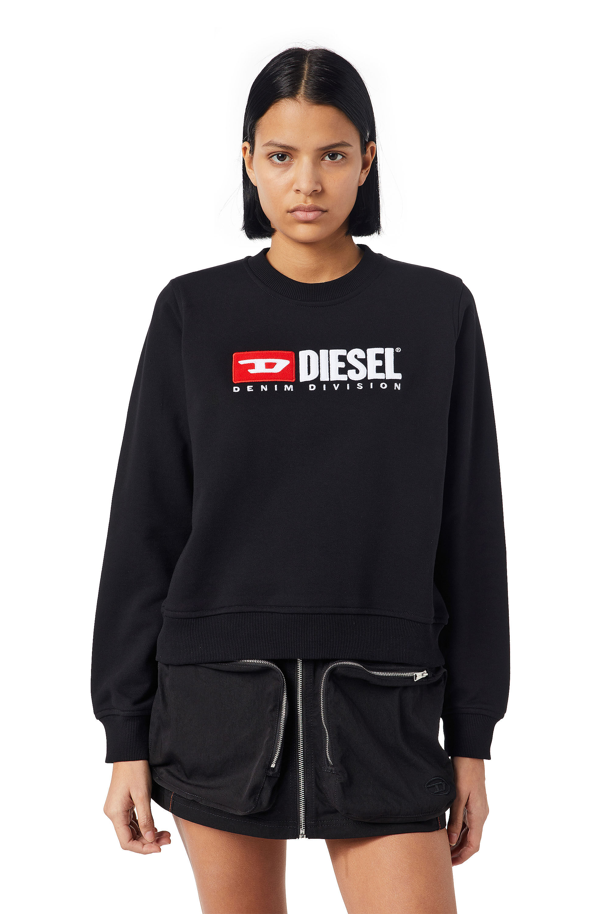 Diesel - F-REGGY-DIV, Female's Denim Division sweatshirt in ブラック - 3