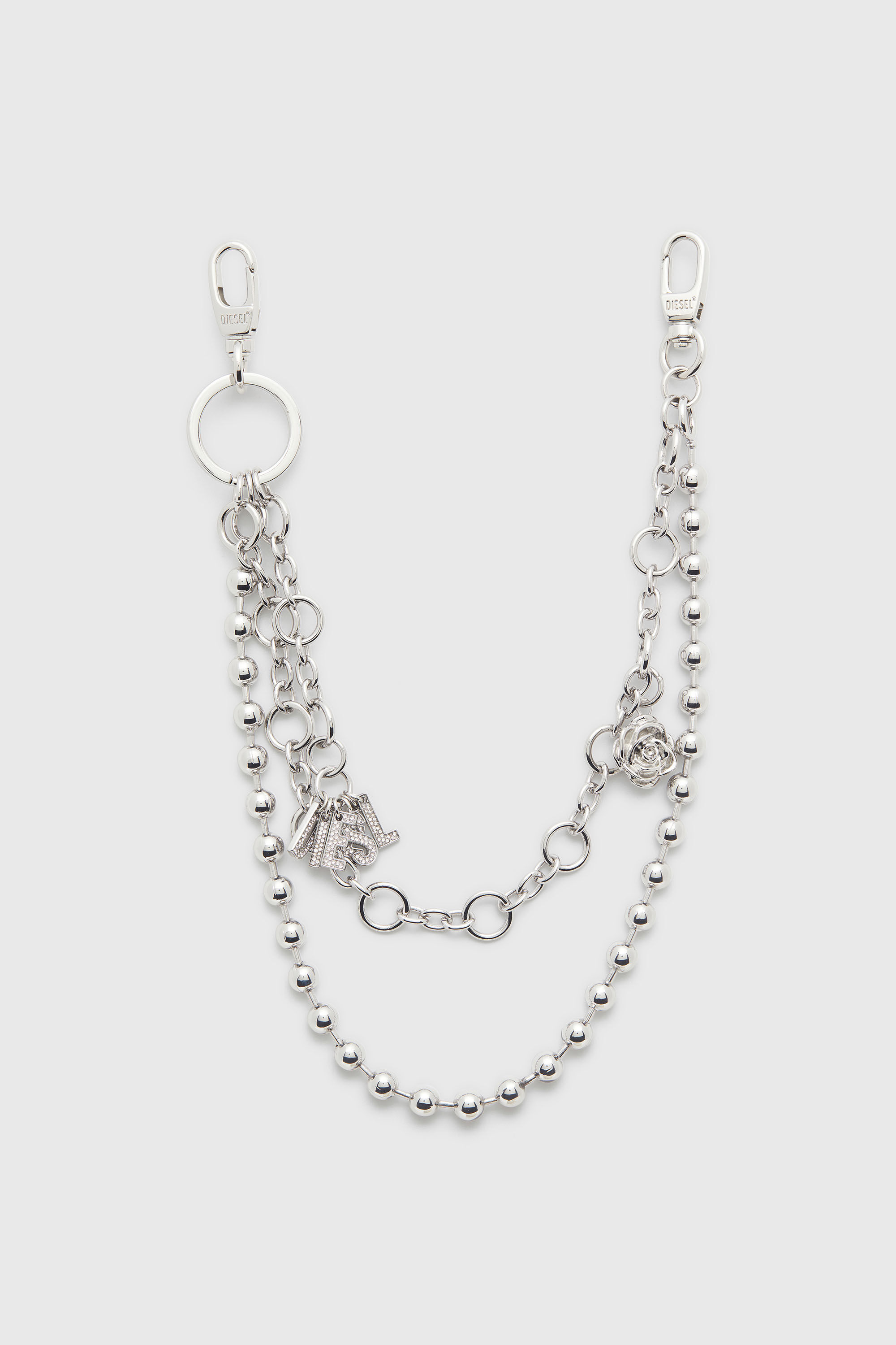ディーゼル DIESEL Chain-D S チェーン CHAIN-D II L チェーンチャーム｜シルバー｜ウィメンズ｜DIESEL