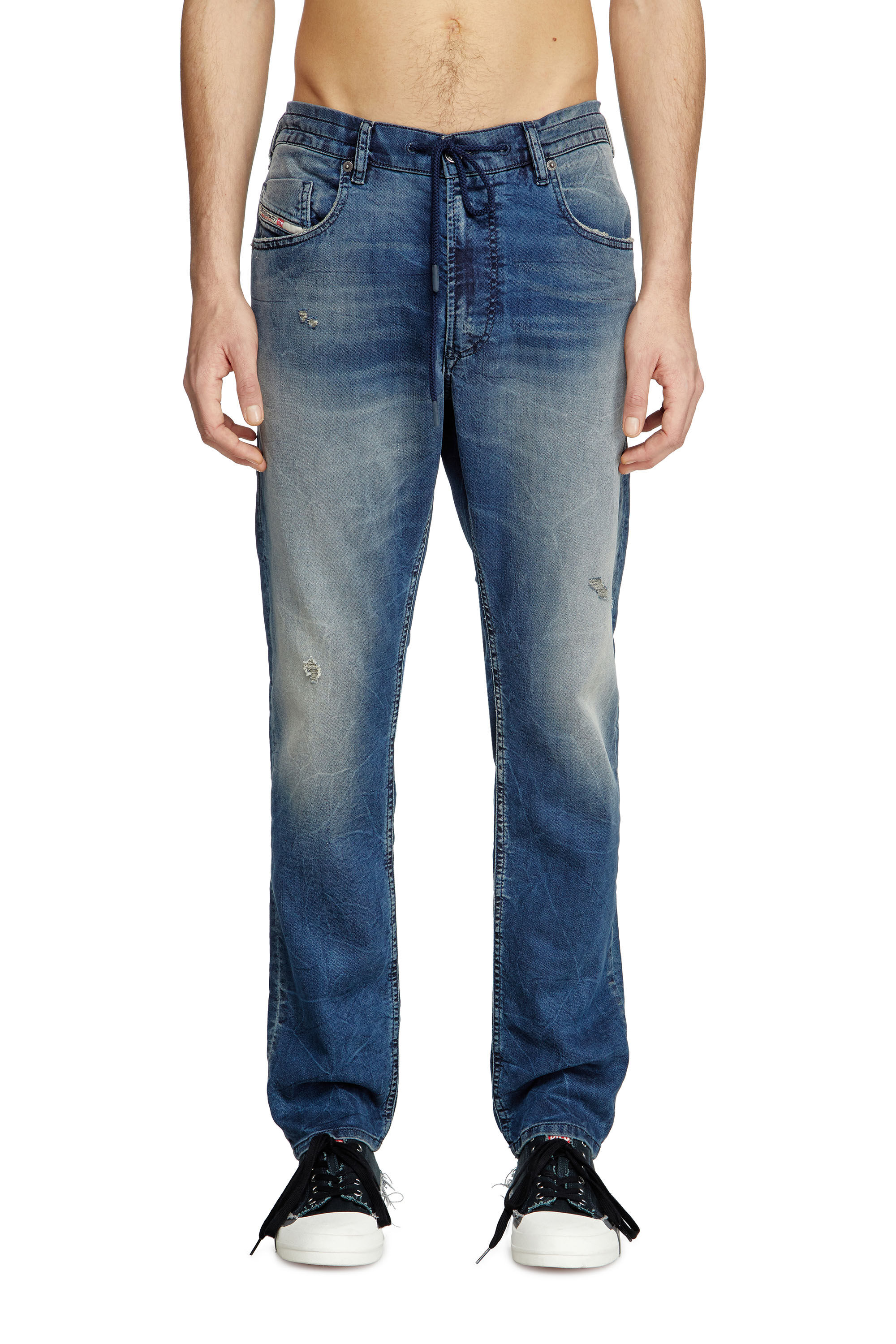 Diesel - Male's Regular 2030 D-Krooley Joggjeans® 068PI, ミディアムブルー - 3