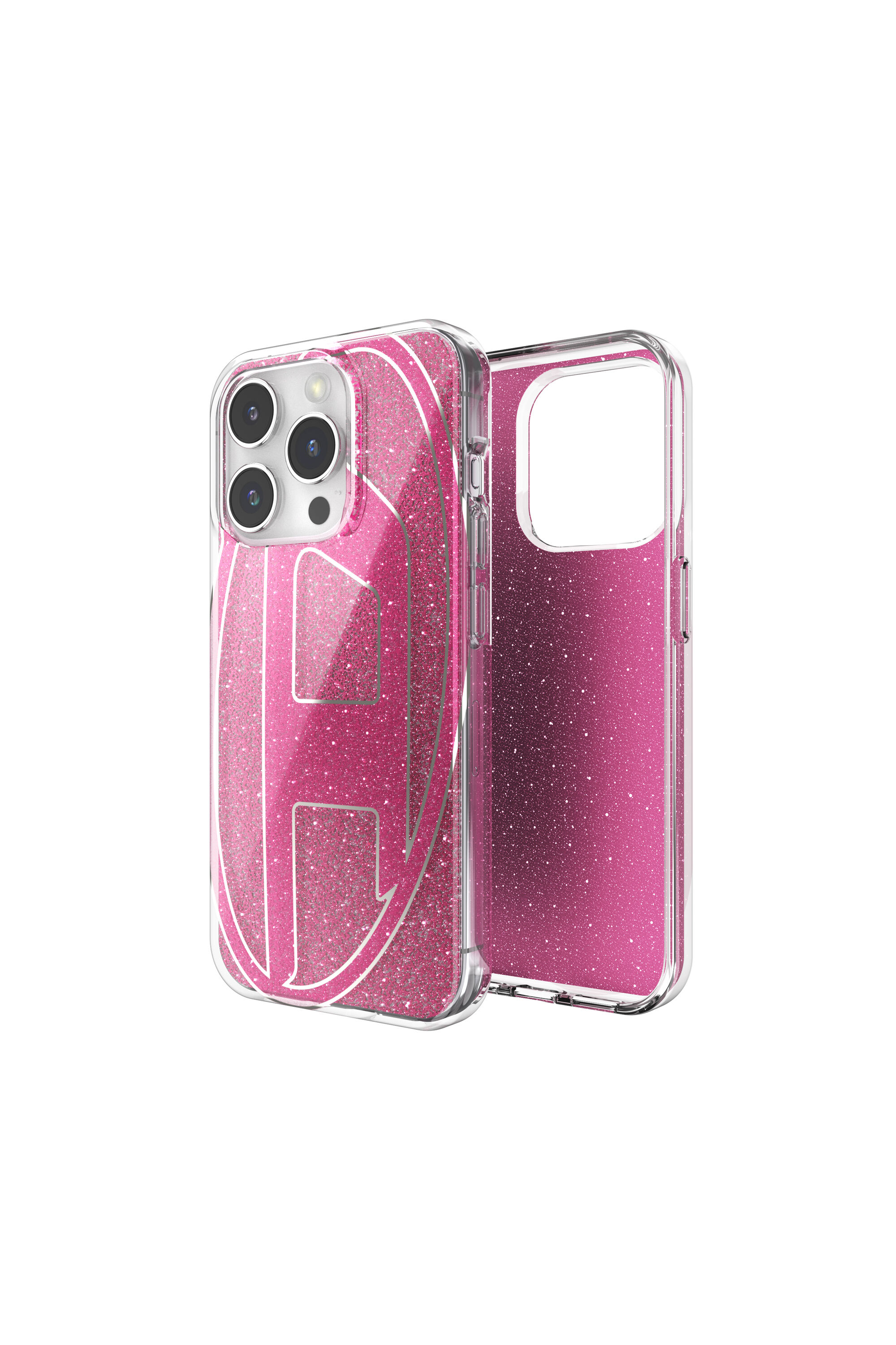 Diesel - 60036 AOP CASE, Unisex's iPhone 15 Pro in ピンク / ホワイト - 1