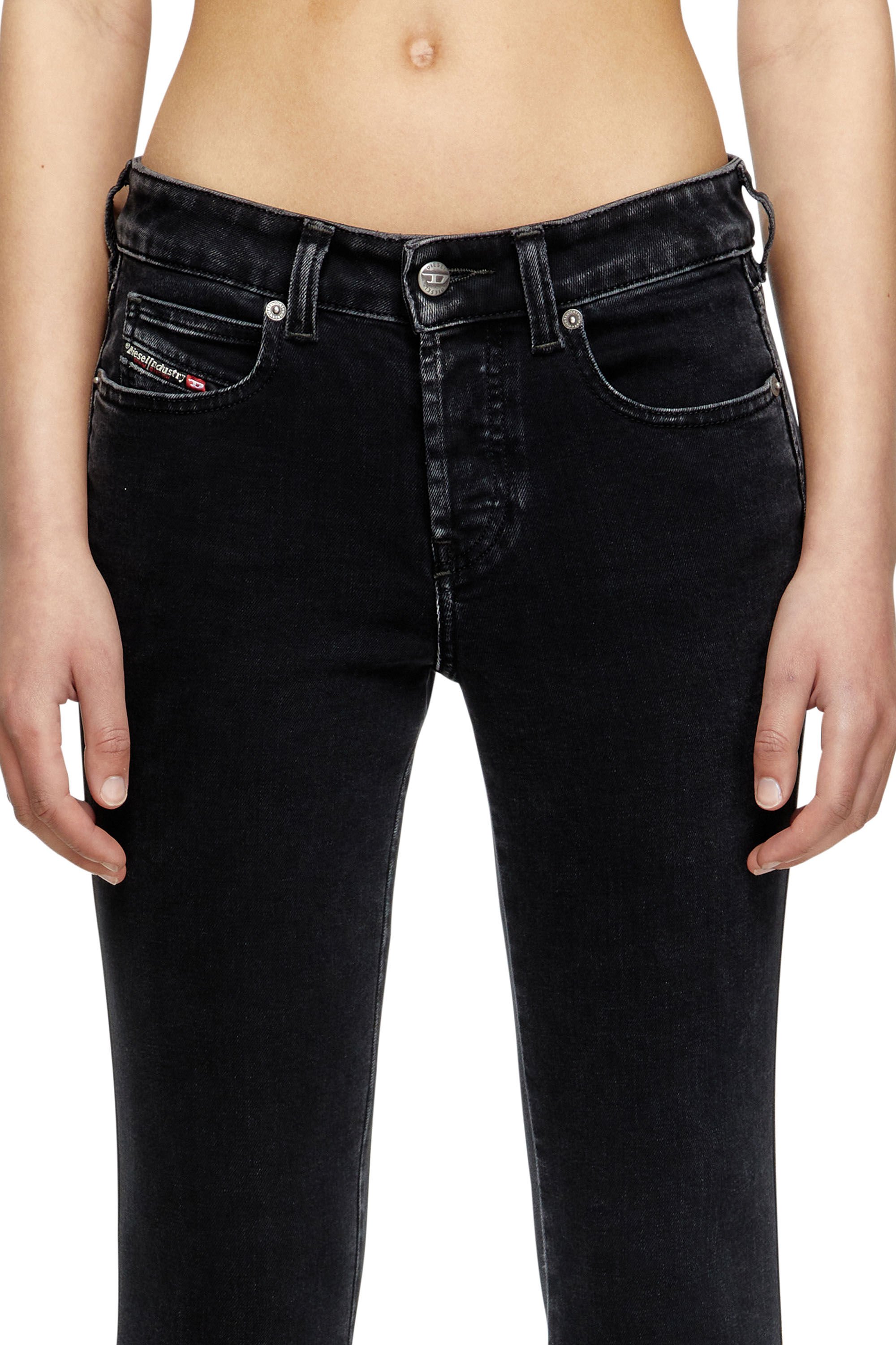 Diesel - Female's Slim Jeans 1992 D-Jiann 09M69, ブラック/ダークグレー - 4