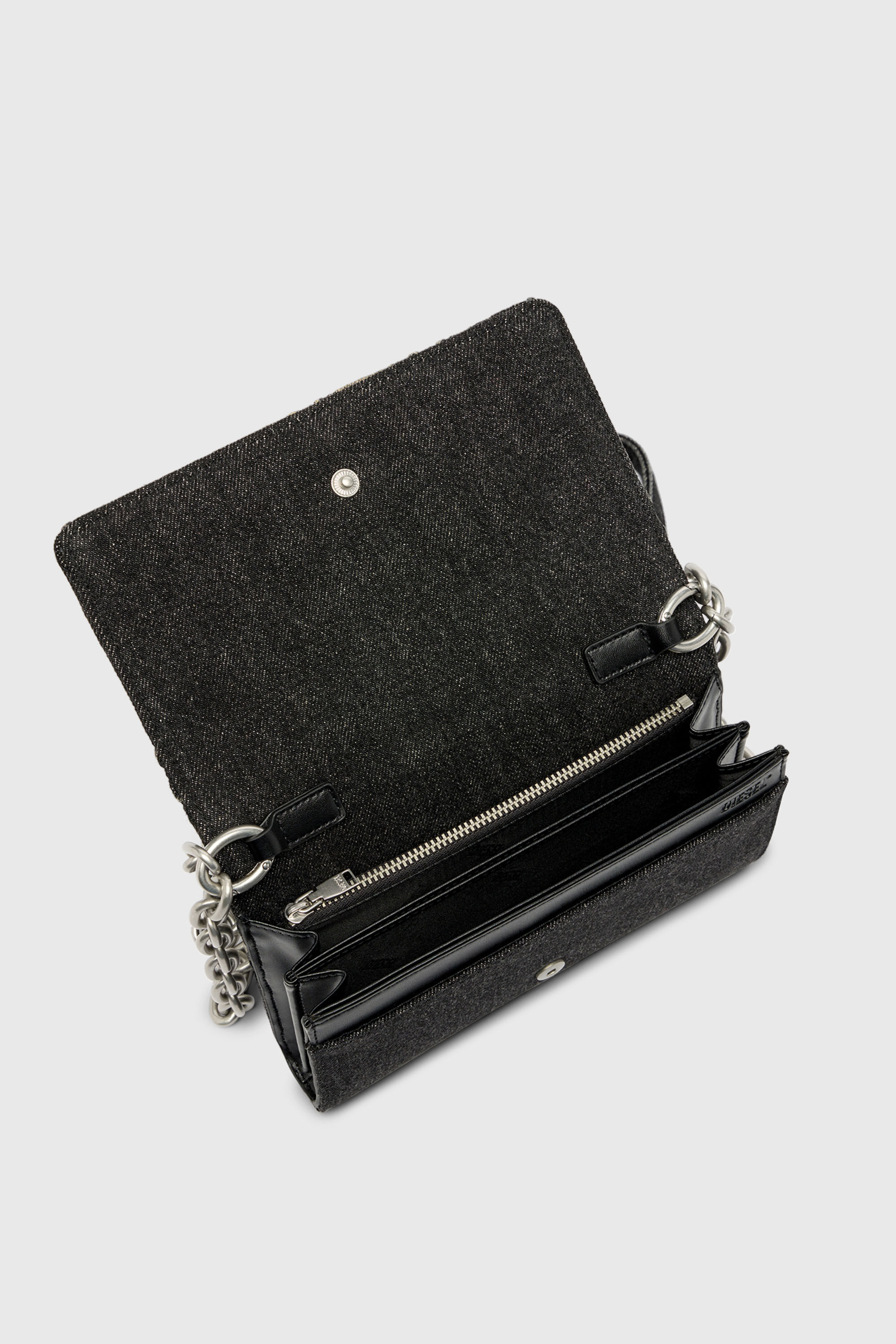 Diesel - CHARM-D WALLET STRAP, Female's ウォレットバッグ in ブラック - 4