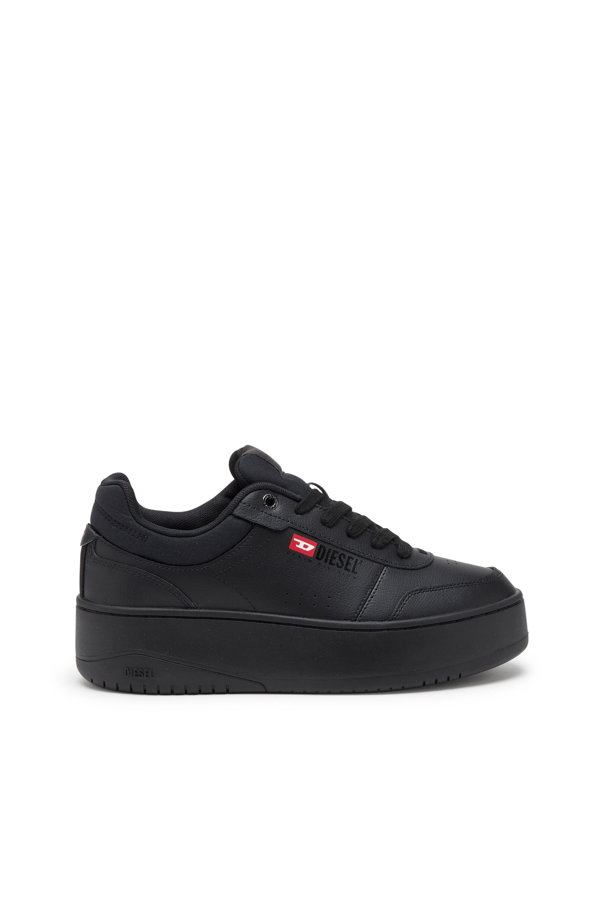 Diesel - S-ATHENE BOLD VTG W, Female's S-Athene-Retro platform sneakers in leather in ブラック - 1