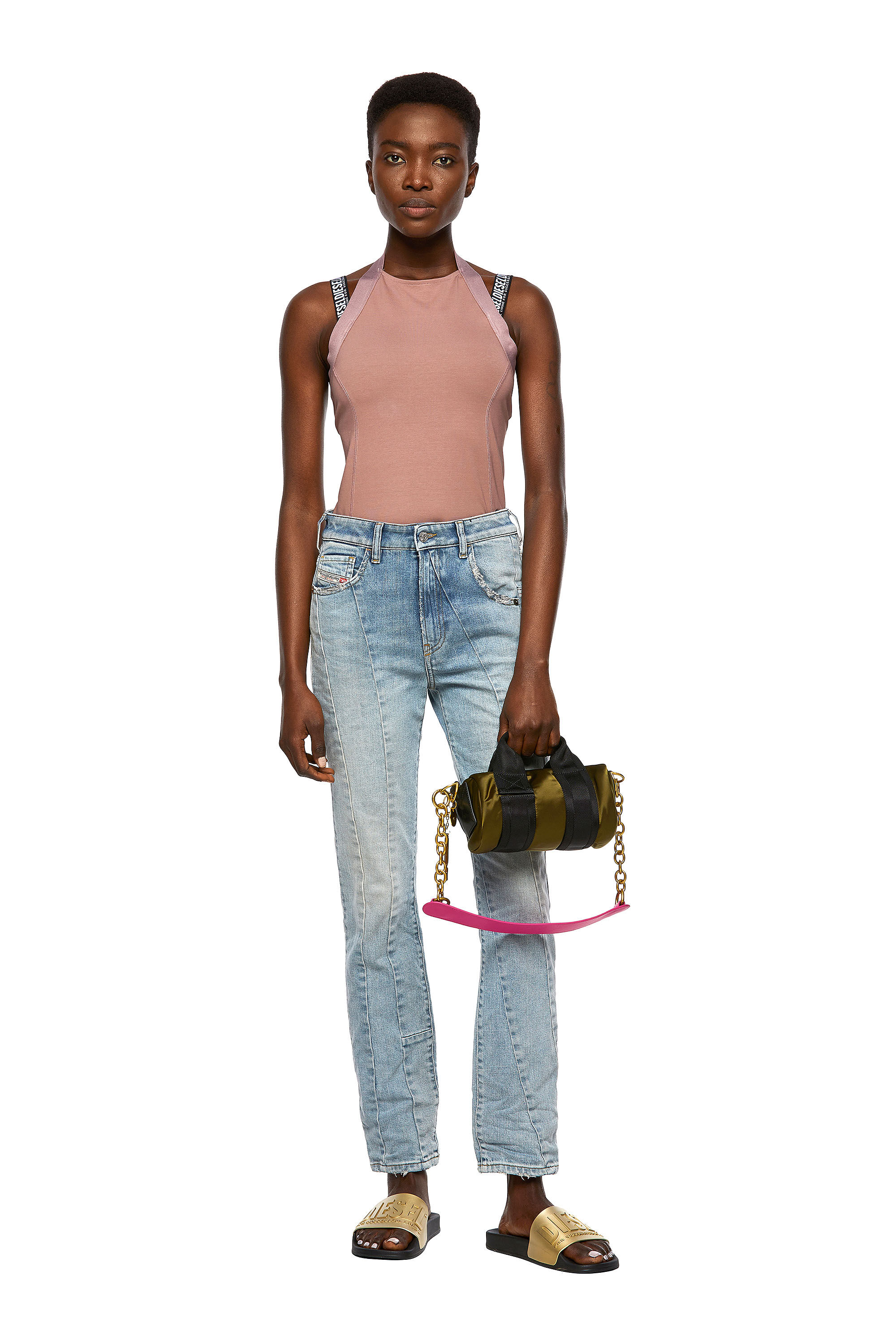 Diesel - D-Joy 09A65 Tapered Jeans, ライトブルー - Image 1