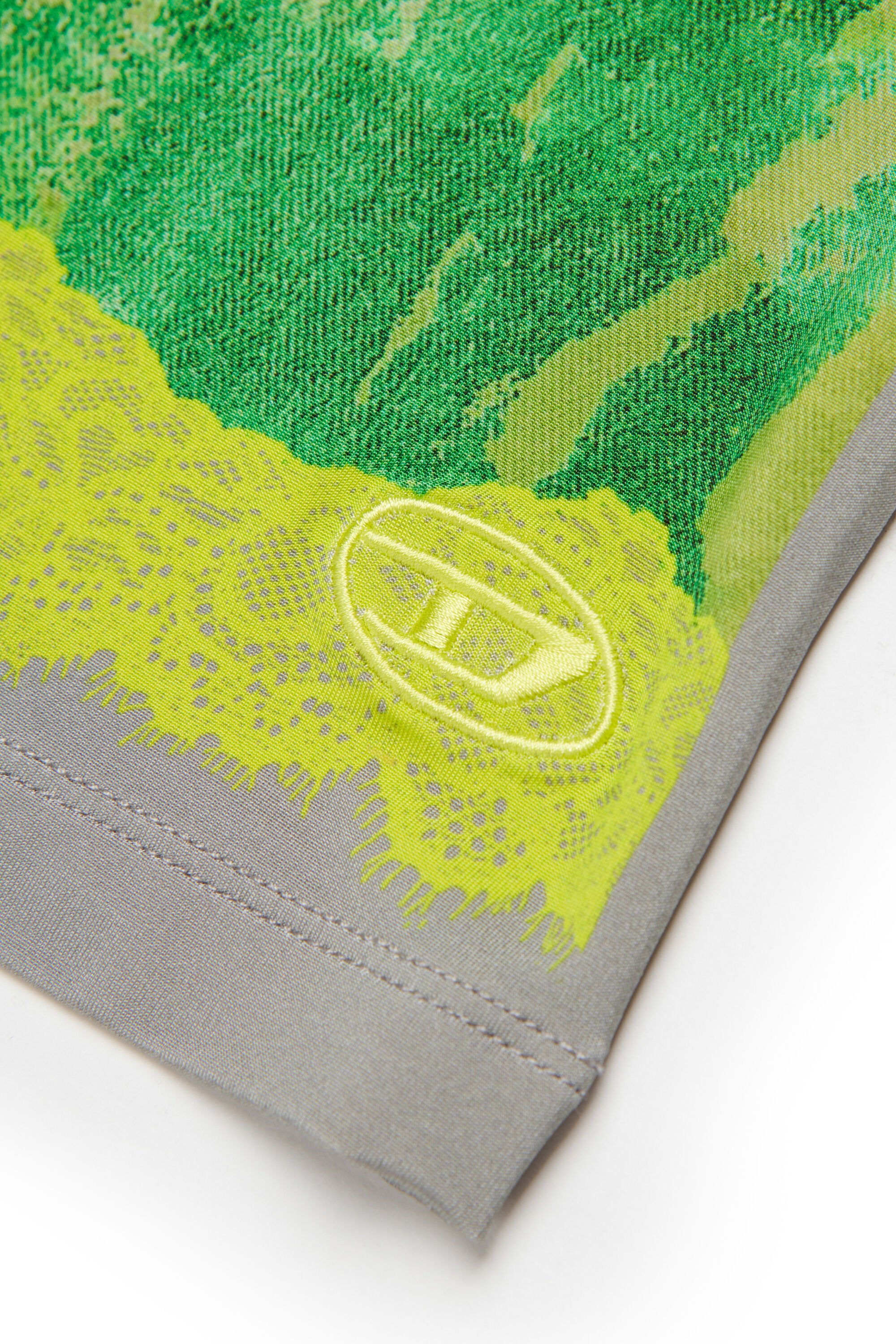 Diesel - TIPIZ, Female's Tシャツ in グレー/グリーン - 4