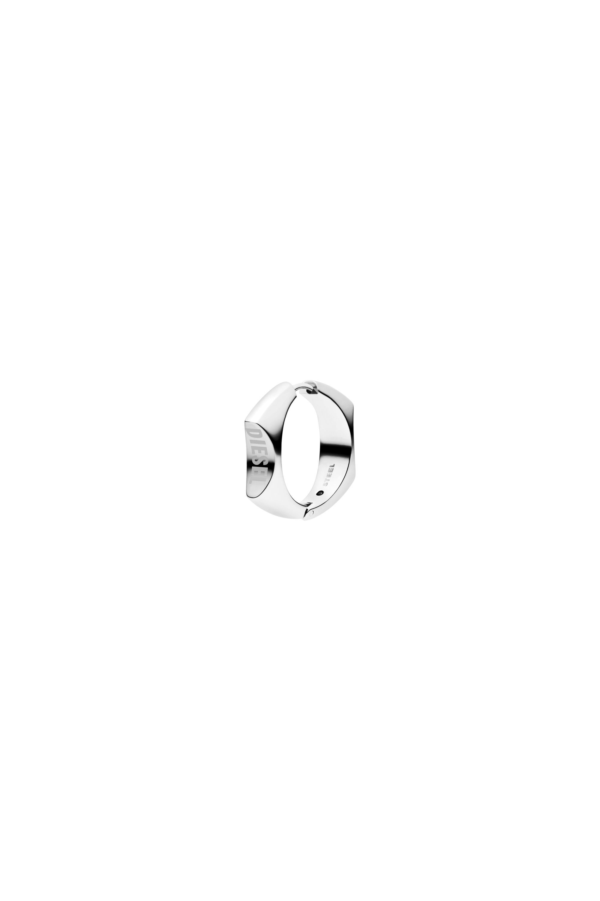 Diesel - DX1631040 JEWELLERY, Unisex's Stainless steel hoop earring in シルバー - 1