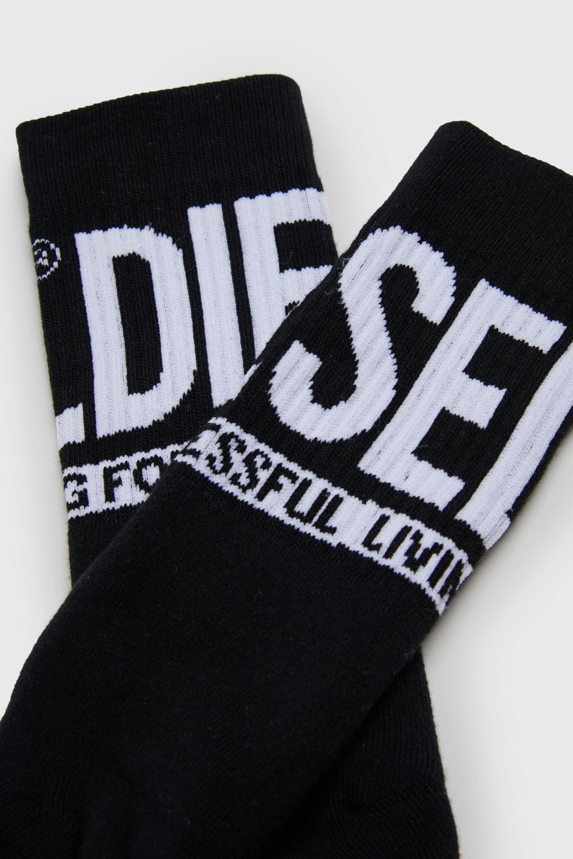 Diesel - SKM-ZRAYBIPACK, Male's ソックスセットロゴ in ブラック - 2