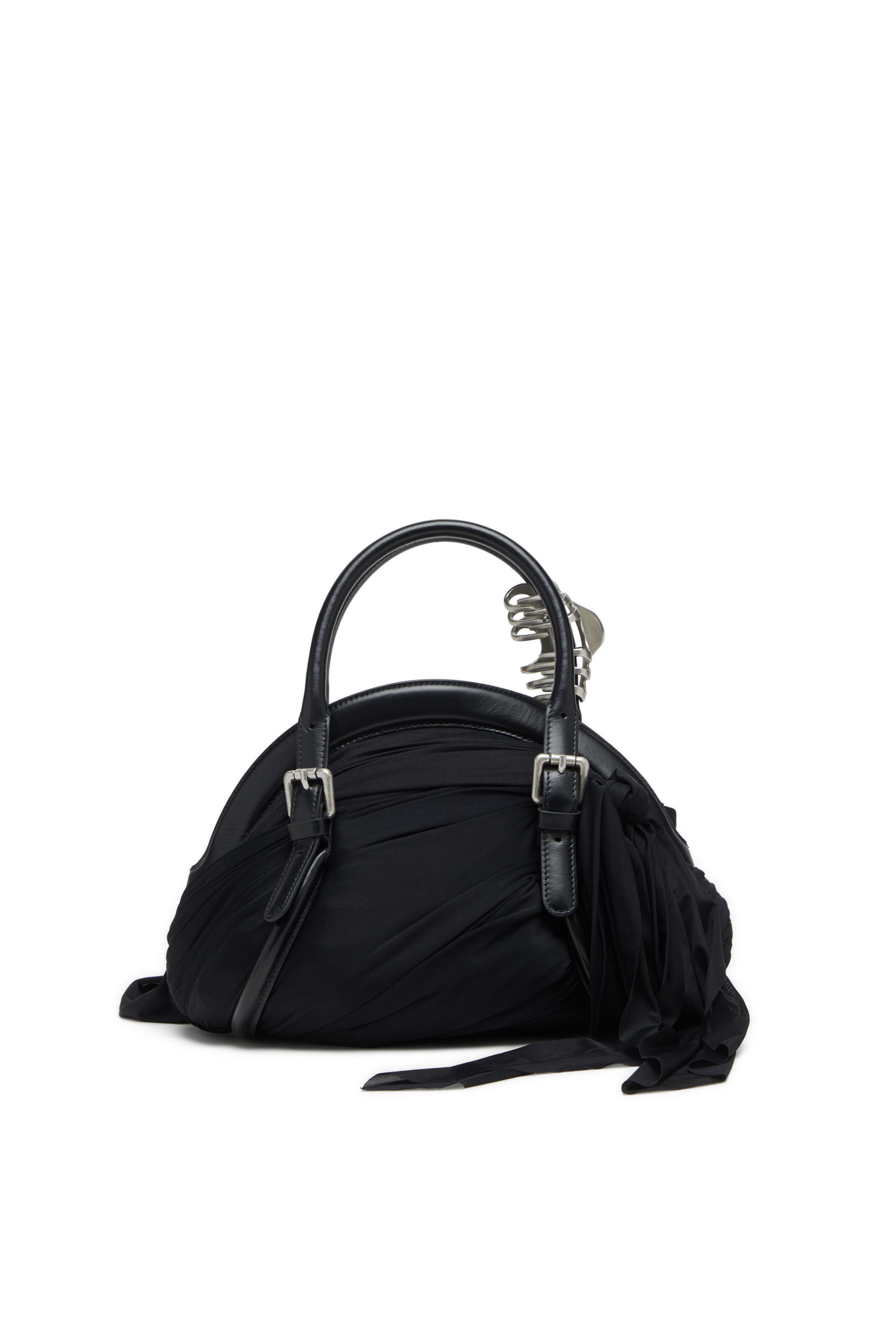 Diesel - TRASH-D TOP HANDLE, Female's Bandana handbag in jersey and leather in null - 2