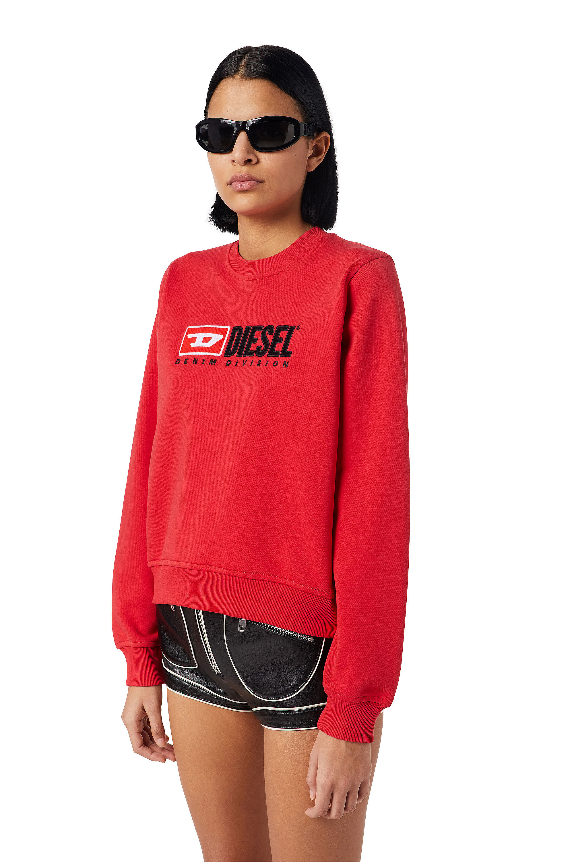 Diesel - F-REGGY-DIV, Female's Denim Division sweatshirt in レッド - 6