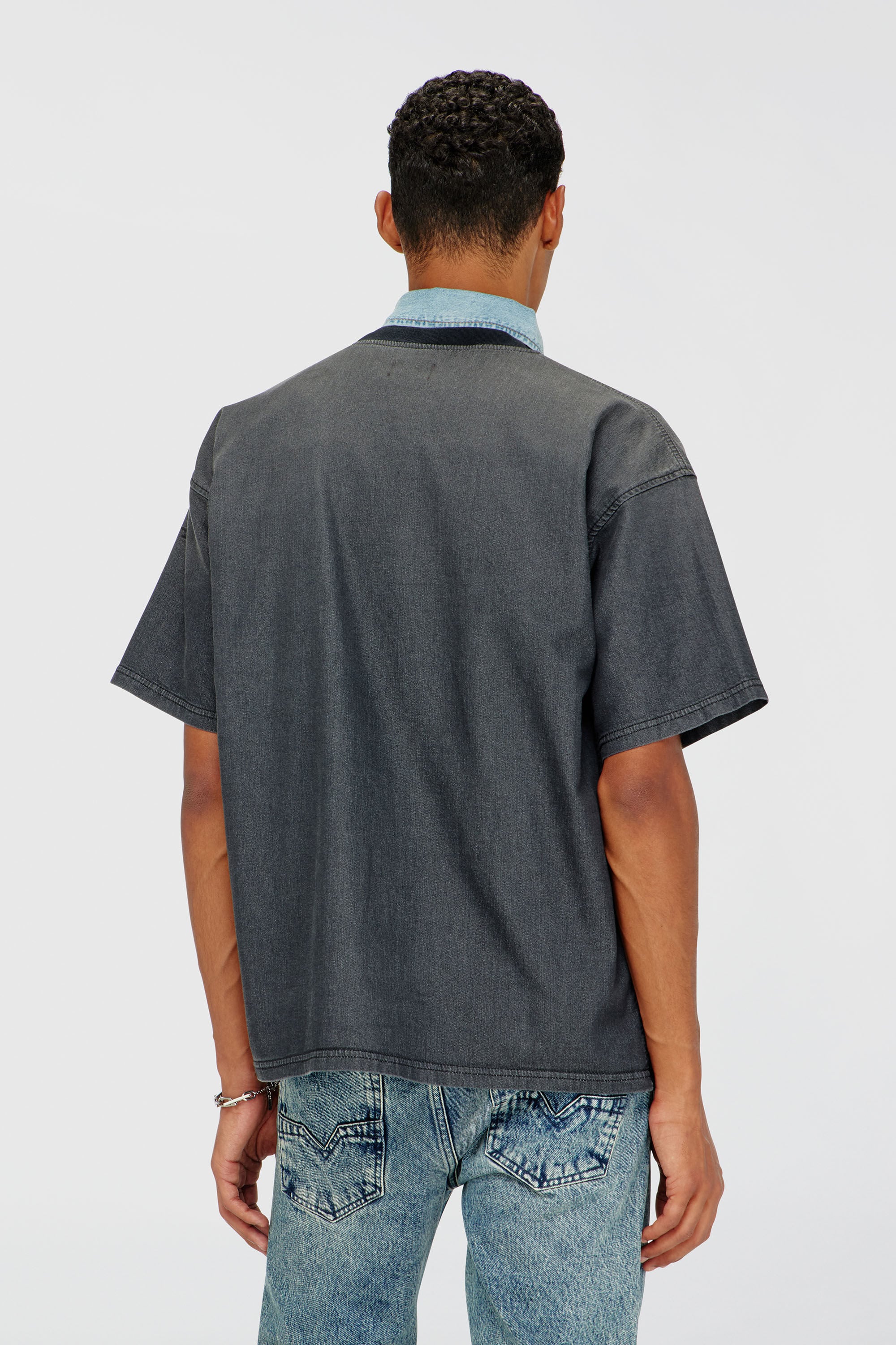 Diesel - D-BOX JOGG, Male's ジョグ トップ in グレー - 4