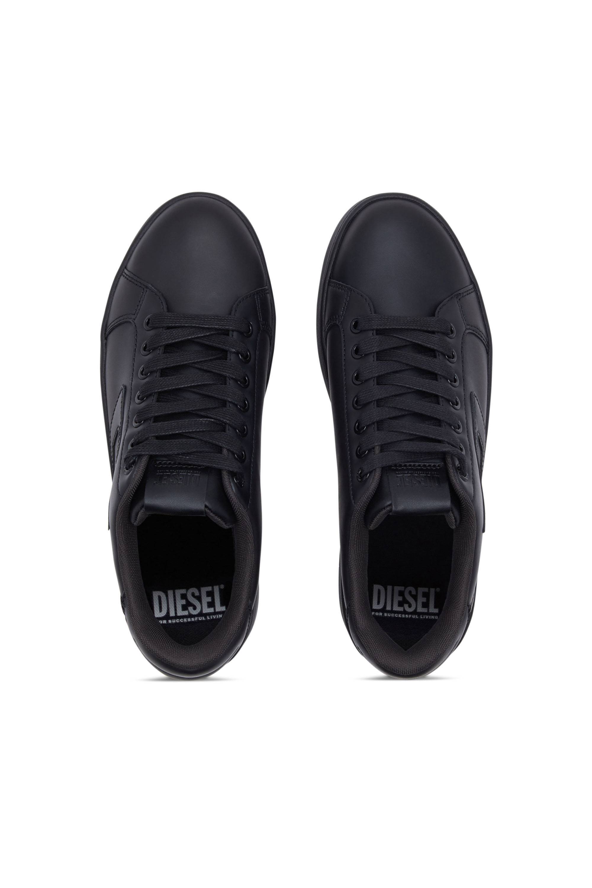 Diesel - S-ATHENE BOLD X, Female's カウレザープラットフォームスニーカー in ブラック - 5