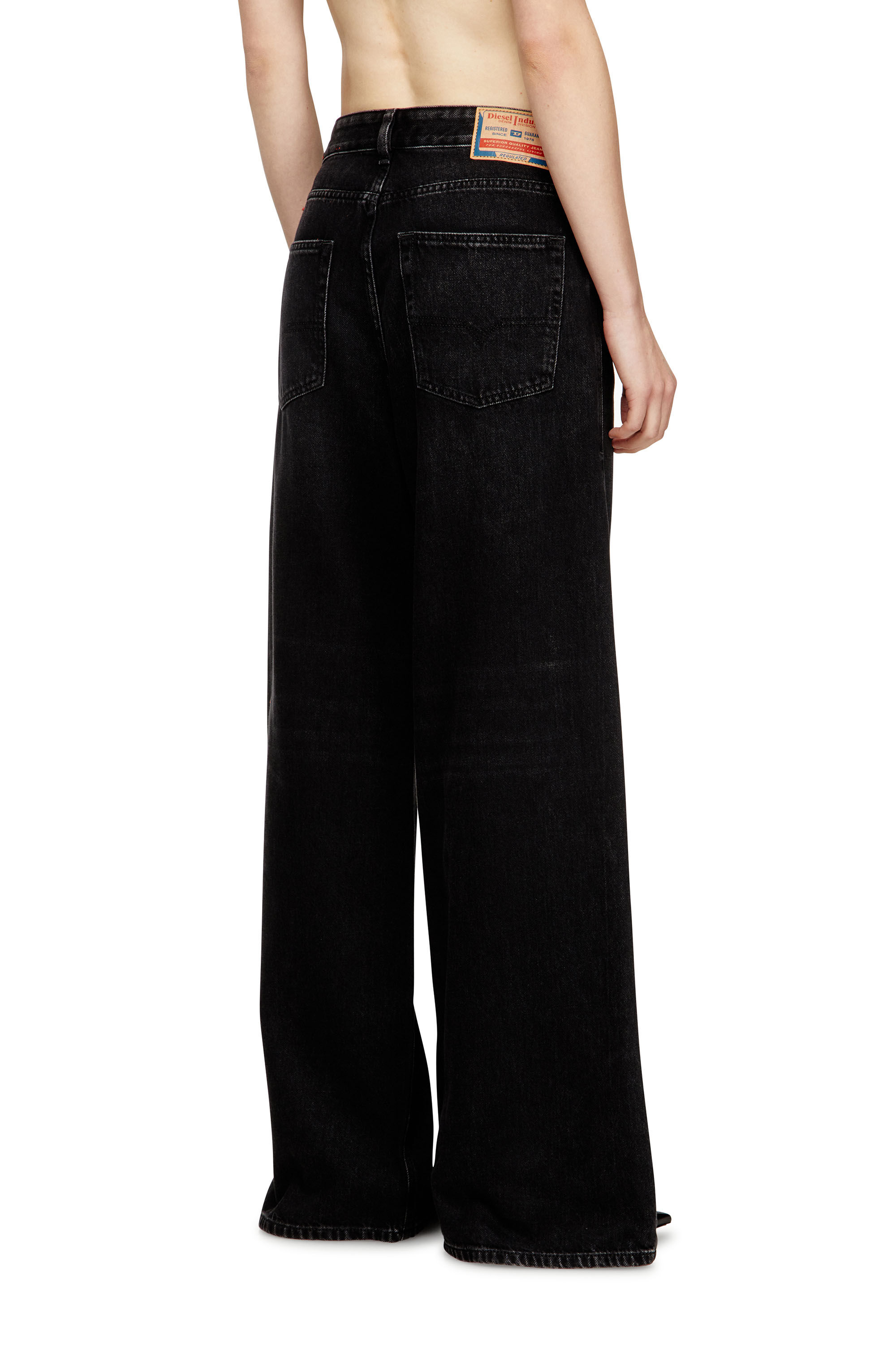 Diesel - Female's Relaxed Jeans 1996 D-Sire 09P09, ブラック/ダークグレー - 4