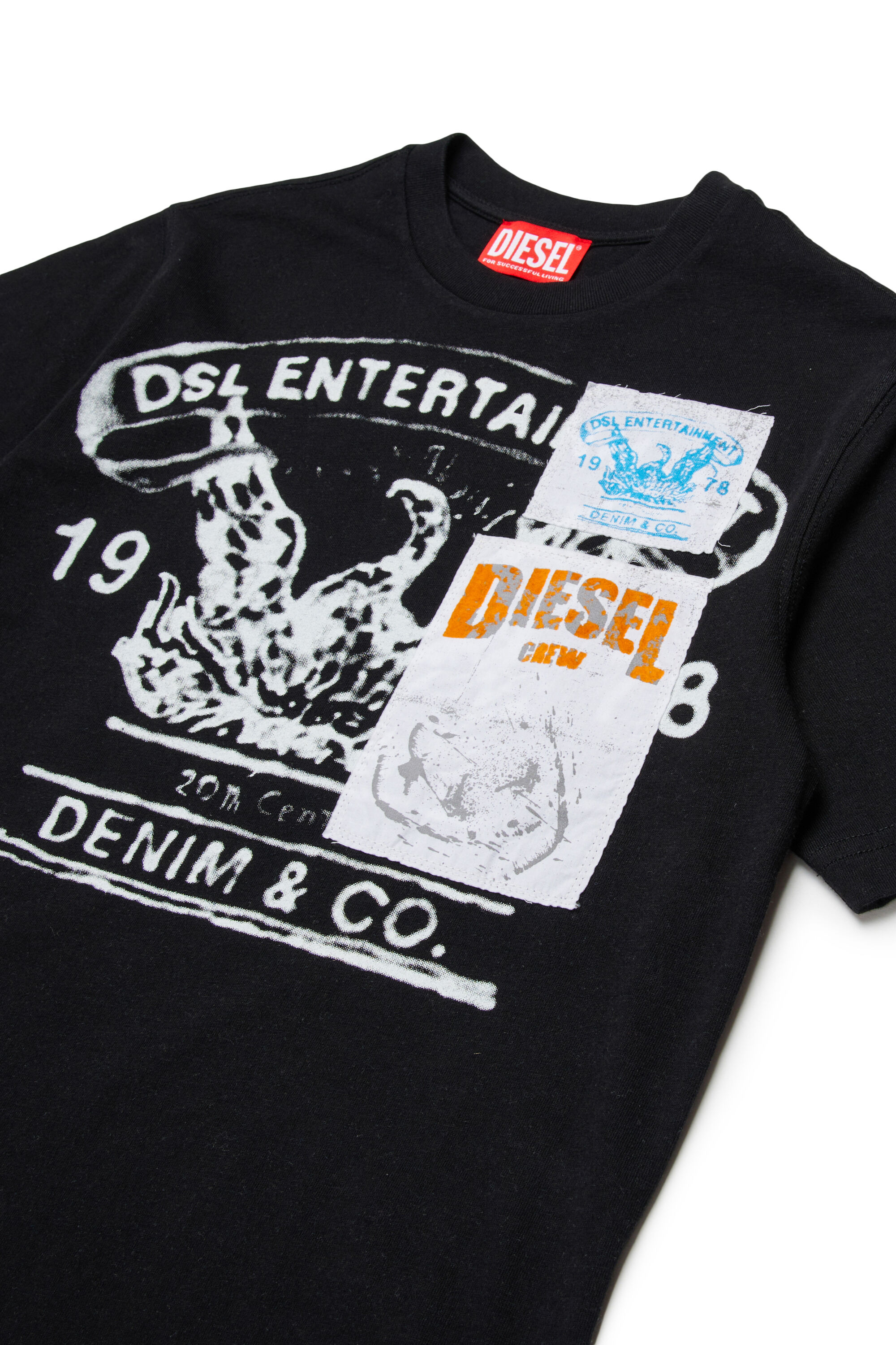 Diesel - TDERSIM OVER, Male's Tシャツ in ブラック - 3
