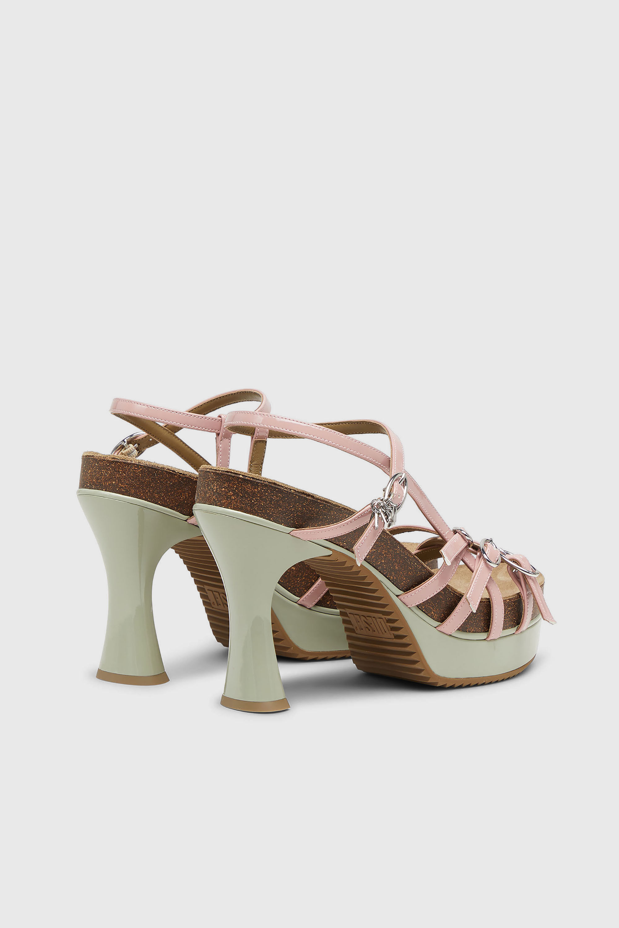 Diesel - D-WOODSTOCK 105 SANDAL, Female's サンダル in ピンク/ホワイト - 3