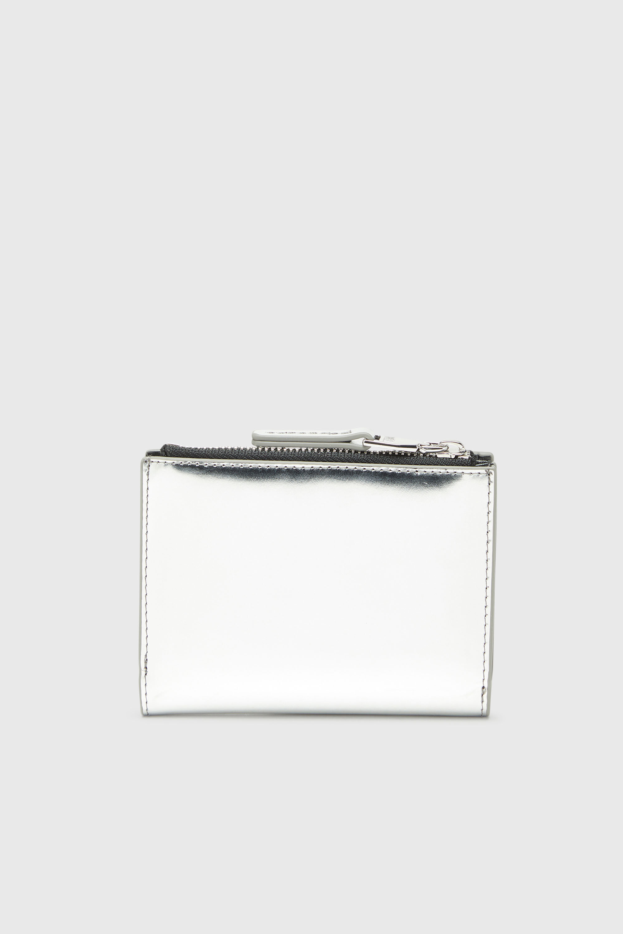 Diesel - 1DR BI FOLD ZIP II, Female's 二つ折りウォレット in シルバー - 2