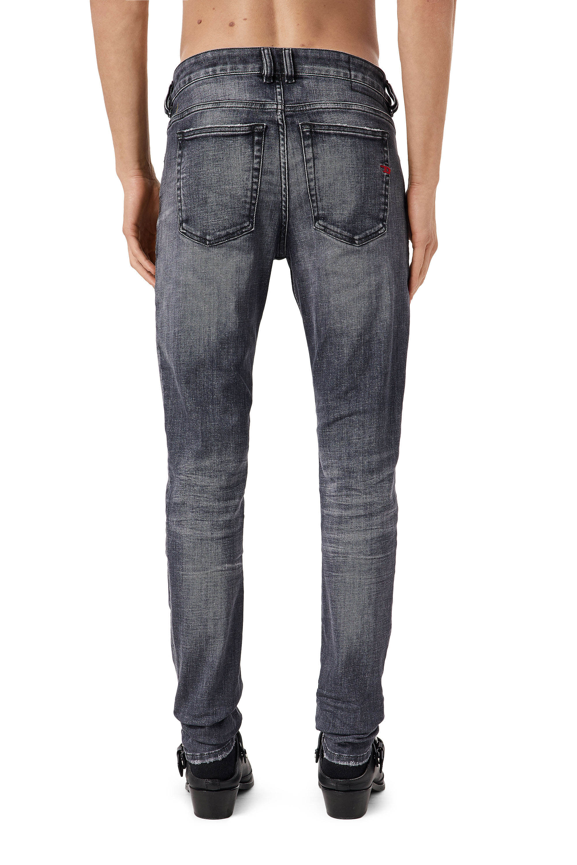 Diesel - 1979 Sleenker 09C68 Skinny Jeans, ブラック/ダークグレー - Image 4