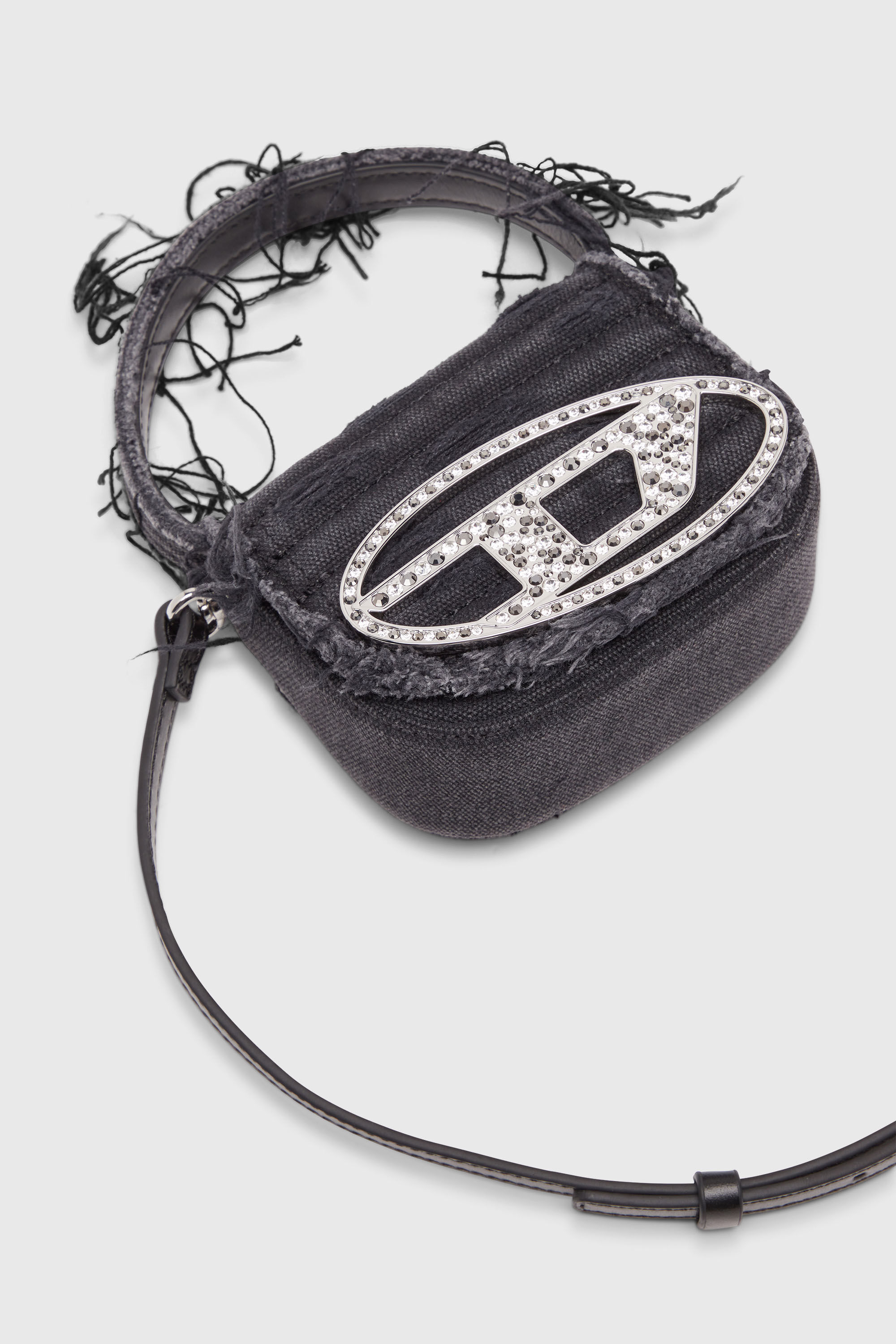 1DR XS 1DR XS-Iconic mini bag in canvas and leather｜ブラック