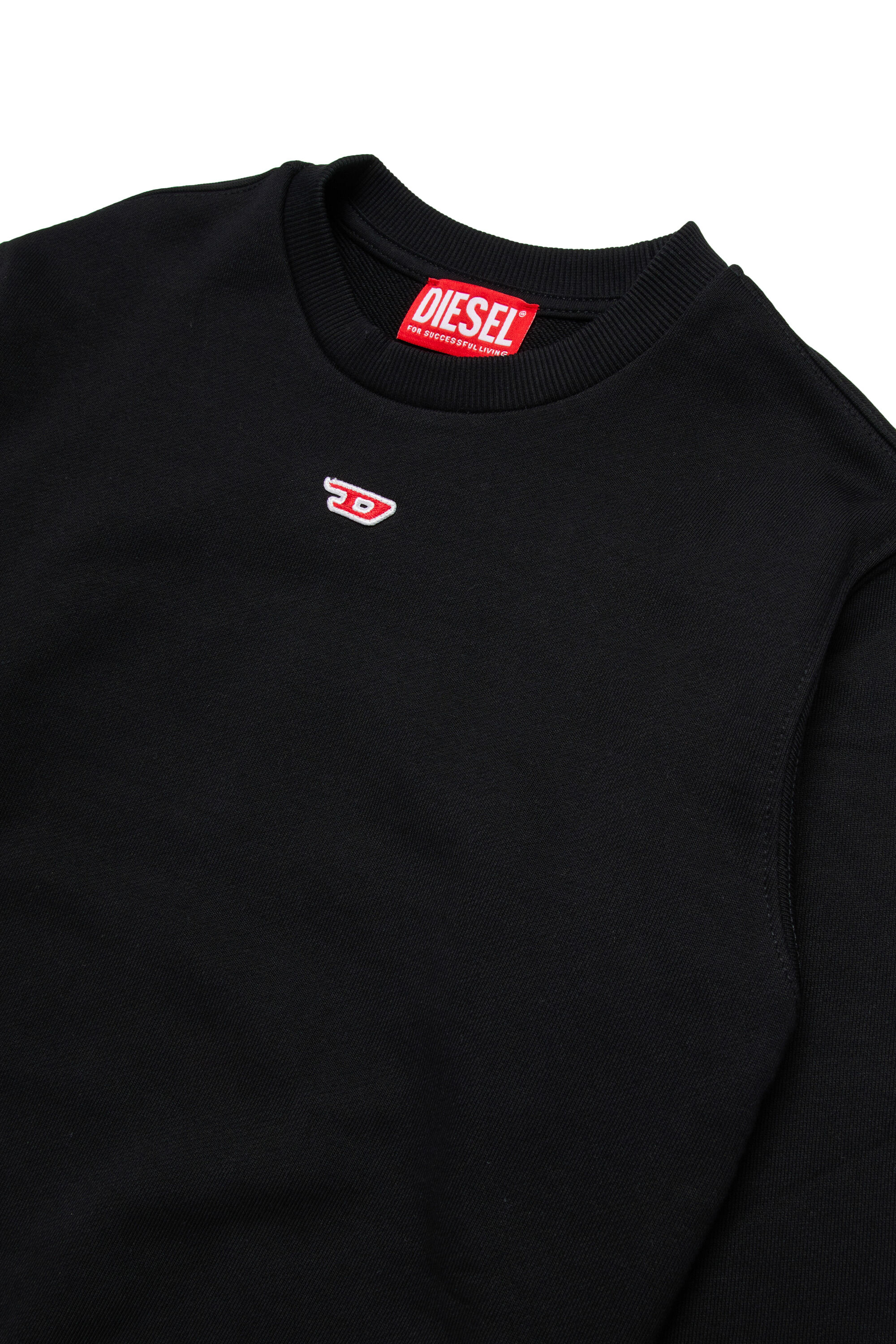 Diesel - SGINND OVER, Unisex's Sweatshirt with D logo in ブラック - 3
