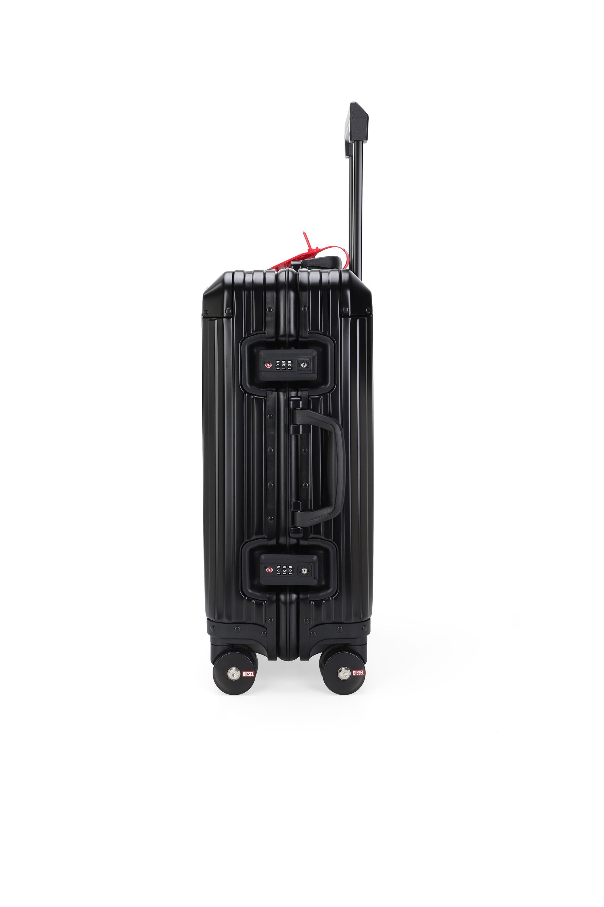 Diesel - DIESEL ALUMINUM TROLLEY- DSL002, Unisex's Aluminum Carry-On Luggage 20" in ブラック - 3