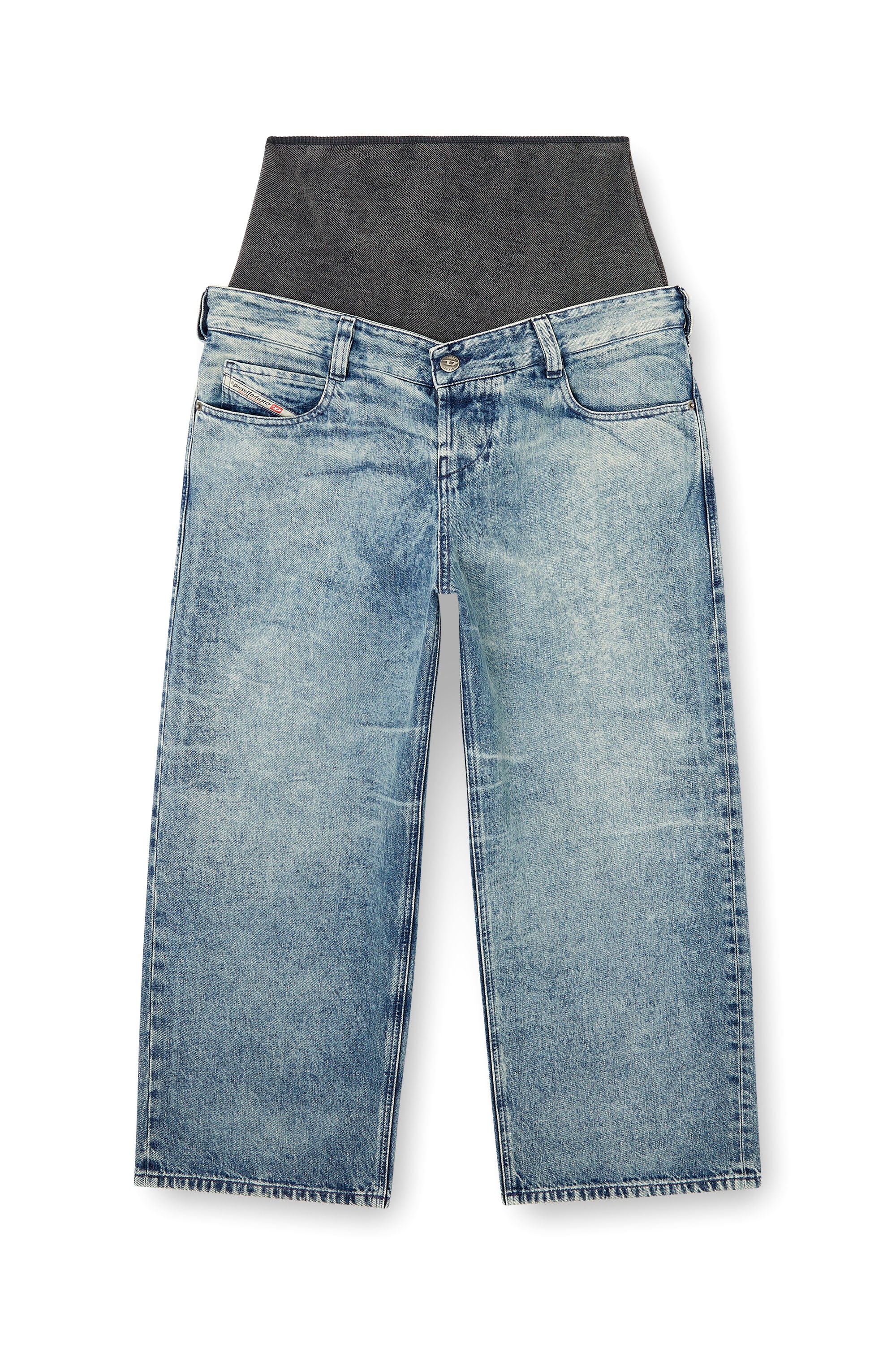 Diesel - Male's Relaxed Jeans D-Eni 09N97, ミディアムブルー - 2