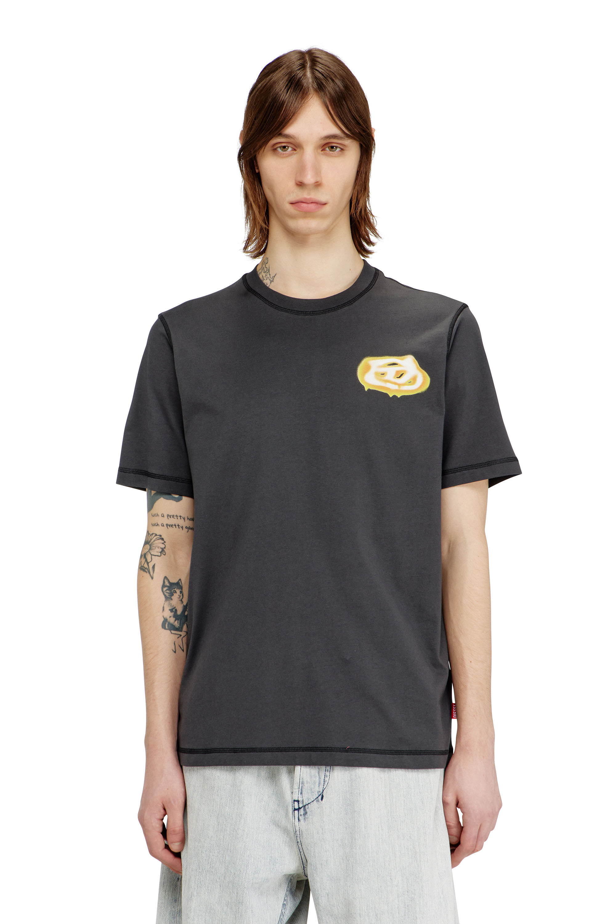 T様 T-ADJUST-V7 Tシャツ｜グレー｜メンズ｜DIESEL