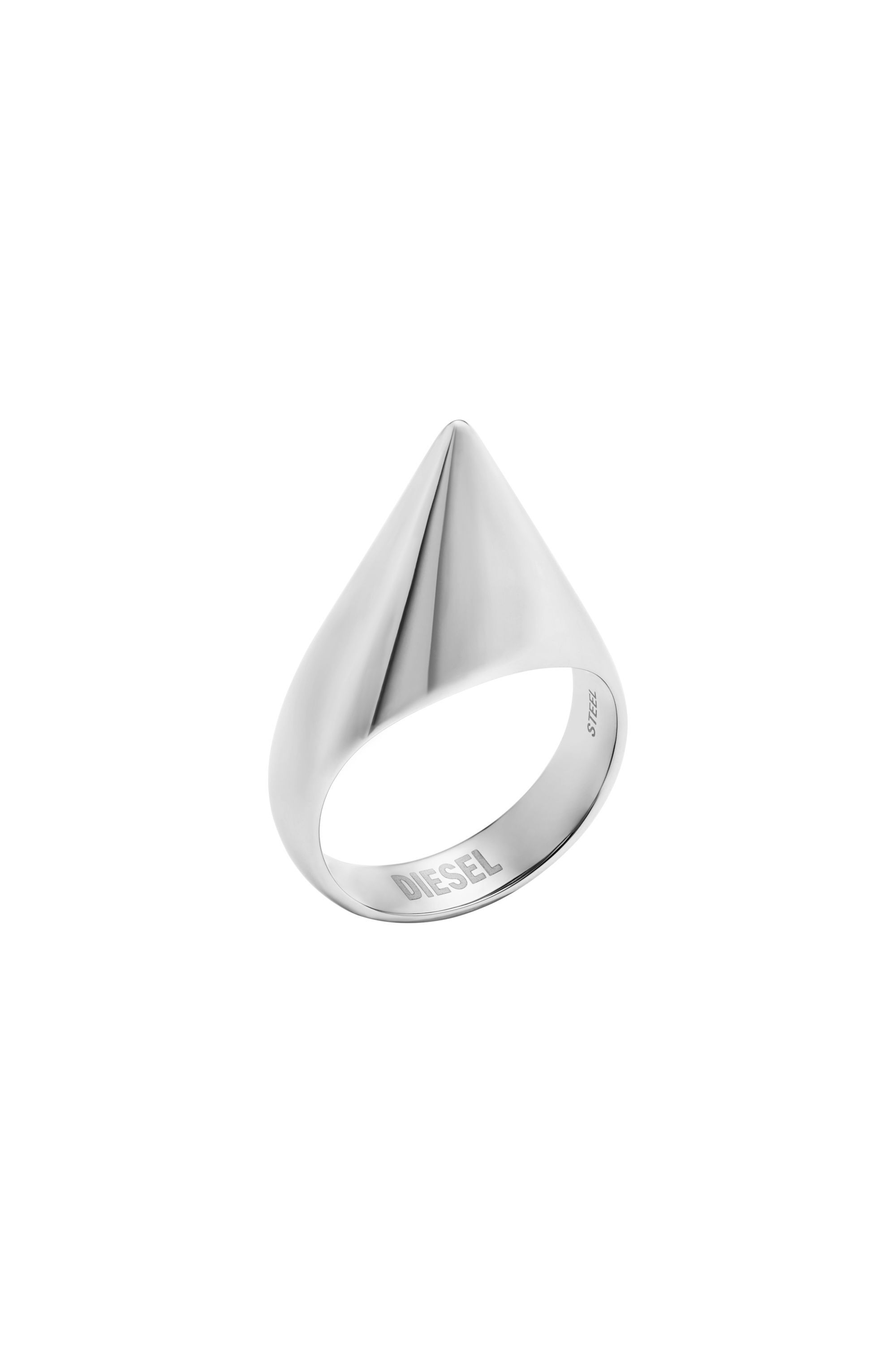 Diesel - DX1641040 JEWELLERY, Unisex's Stainless steel spike band ring in シルバー - 1