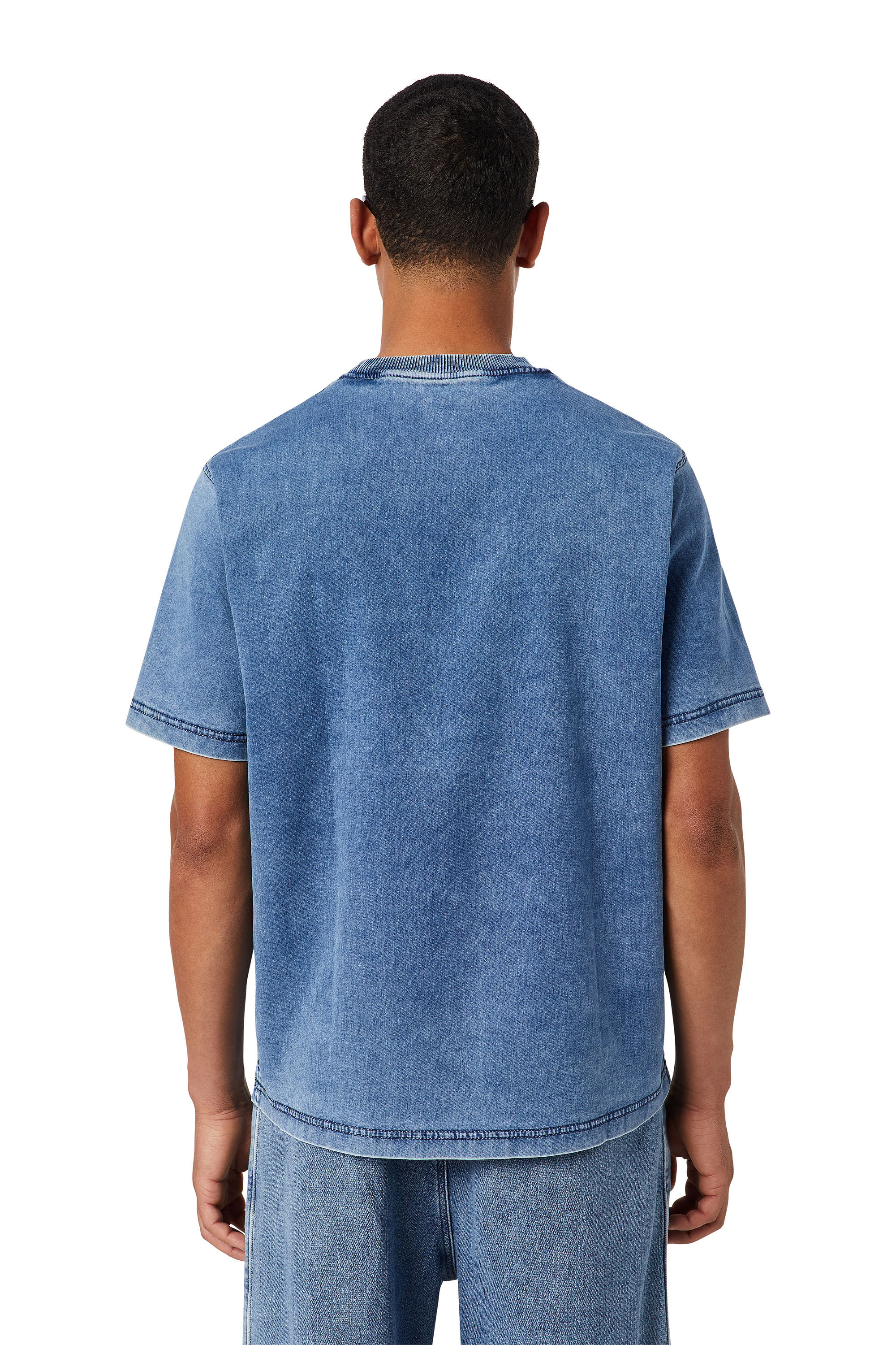 Diesel - D-BIGGOR TRACK DENIM T-SHIRT, ライトブルー - Image 5