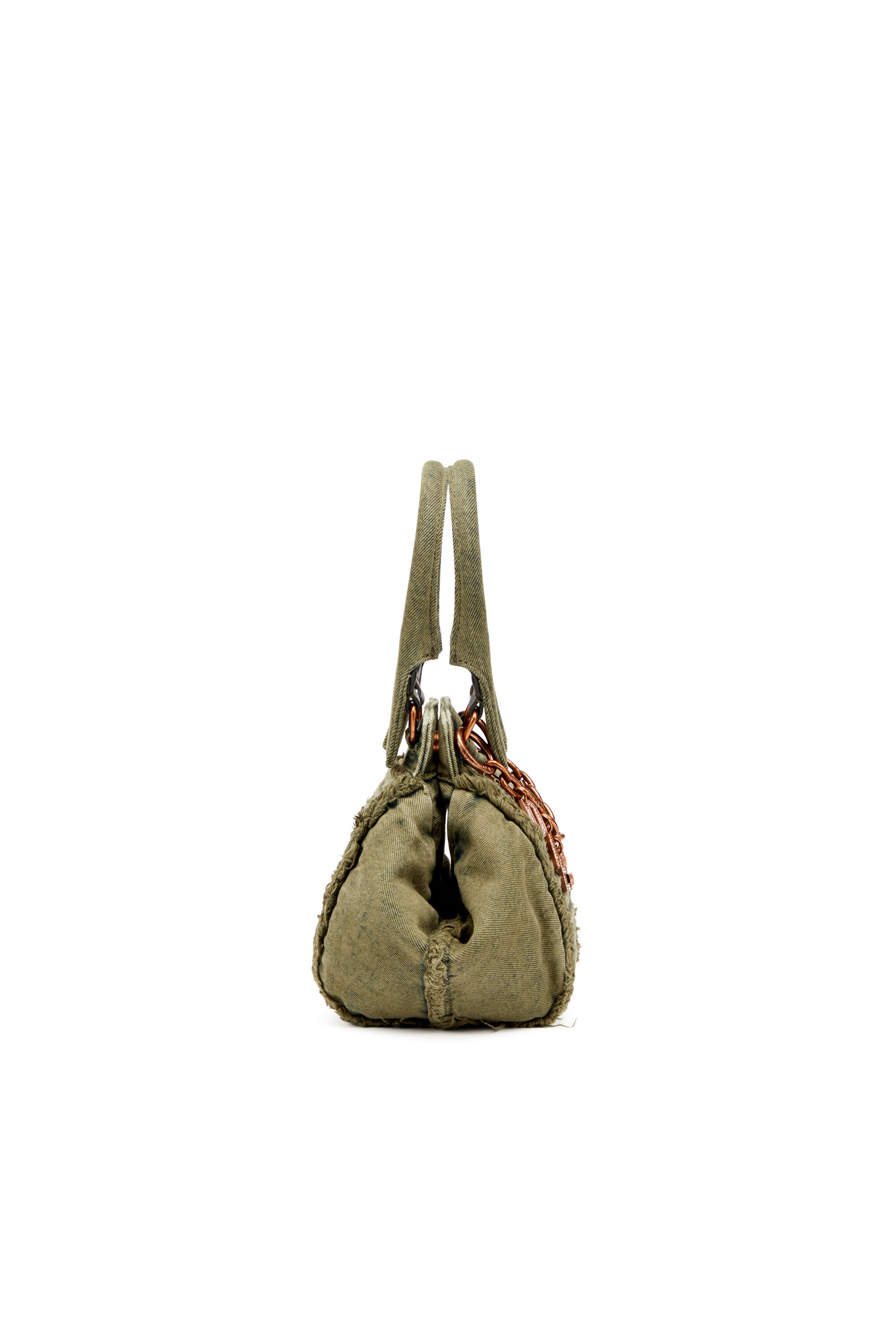 D-VINA-XS D-Vina-Xs-Handbag in distressed denim｜グリーン｜ウィメンズ｜DIESEL