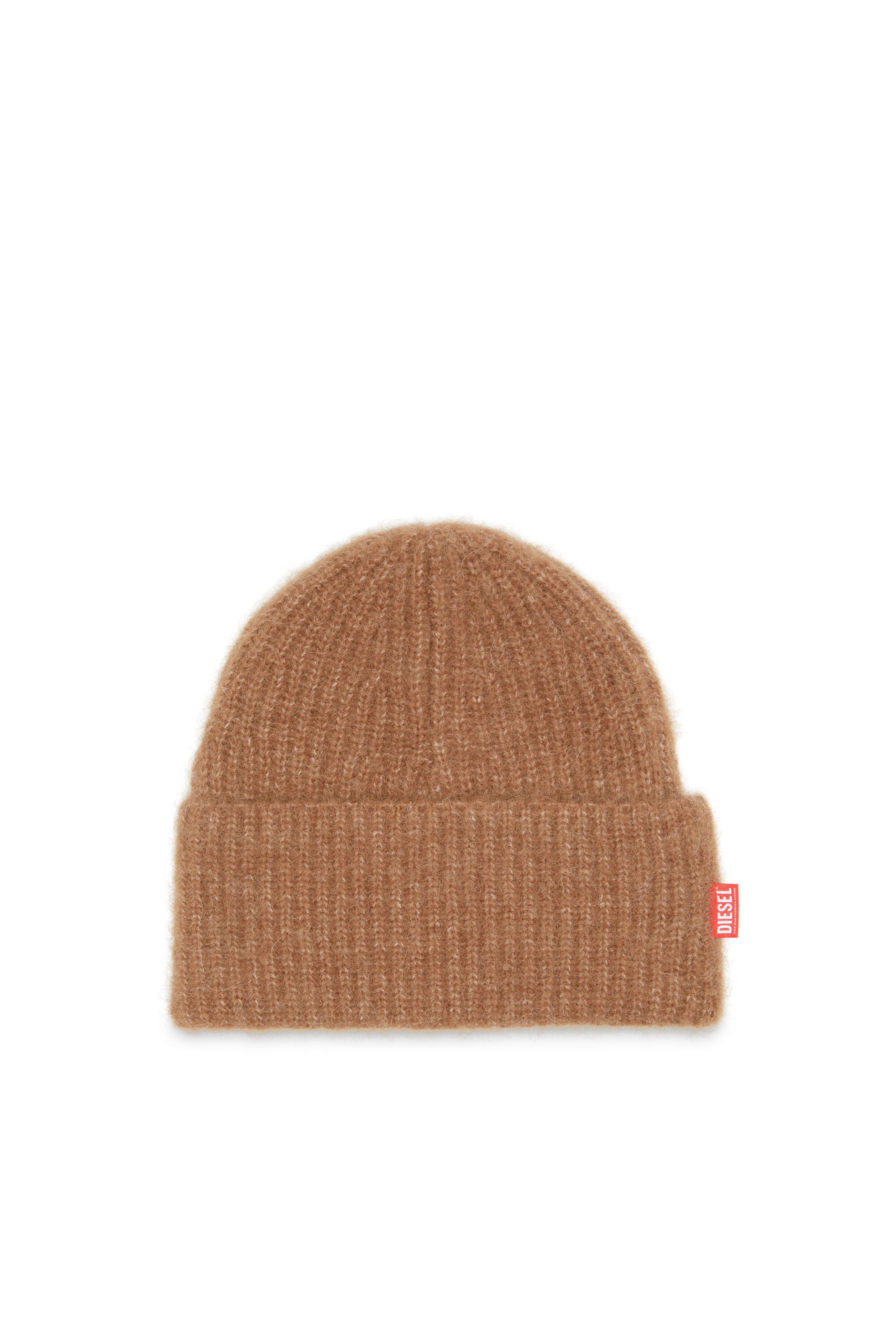 Diesel - K-LOLLO-HAT, Unisex's ニットキャップ in ブラウン - 1