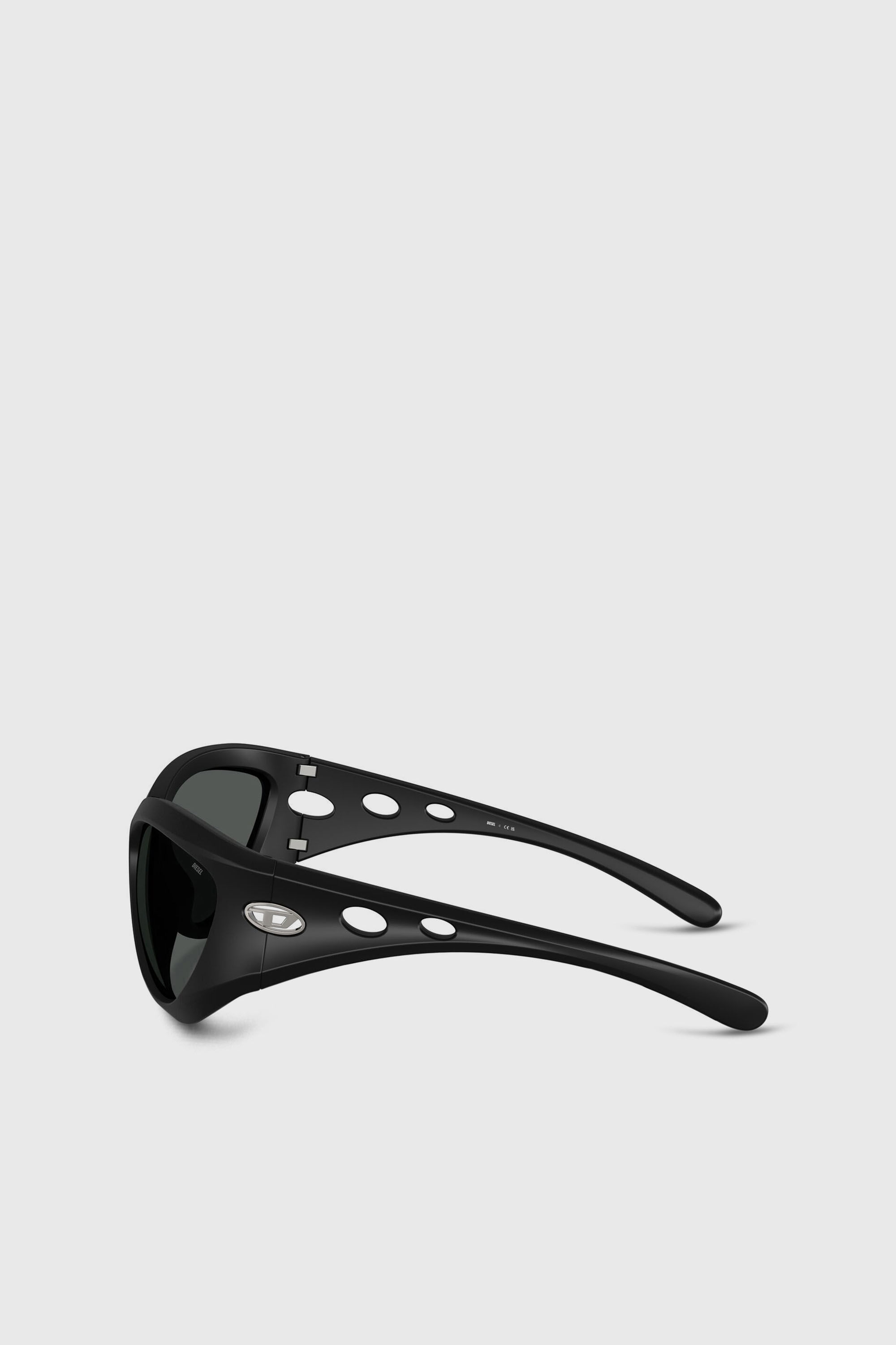 Diesel - 0DL3007U, Unisex's Cat-eye style sunglasses in ブラック - 2