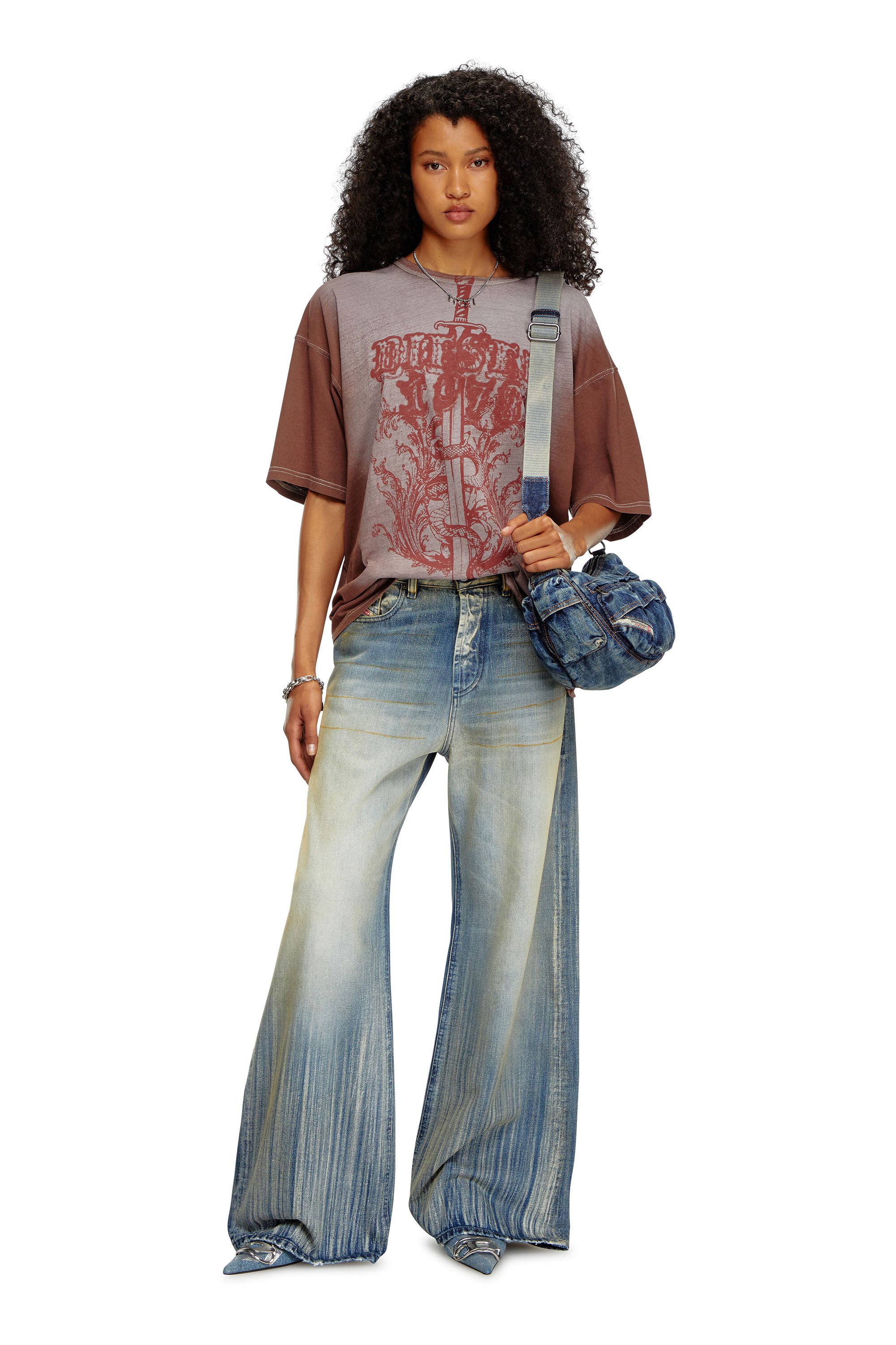 Diesel - Female's Relaxed Jeans 1996 D-Sire 09I97, ミディアムブルー - 1