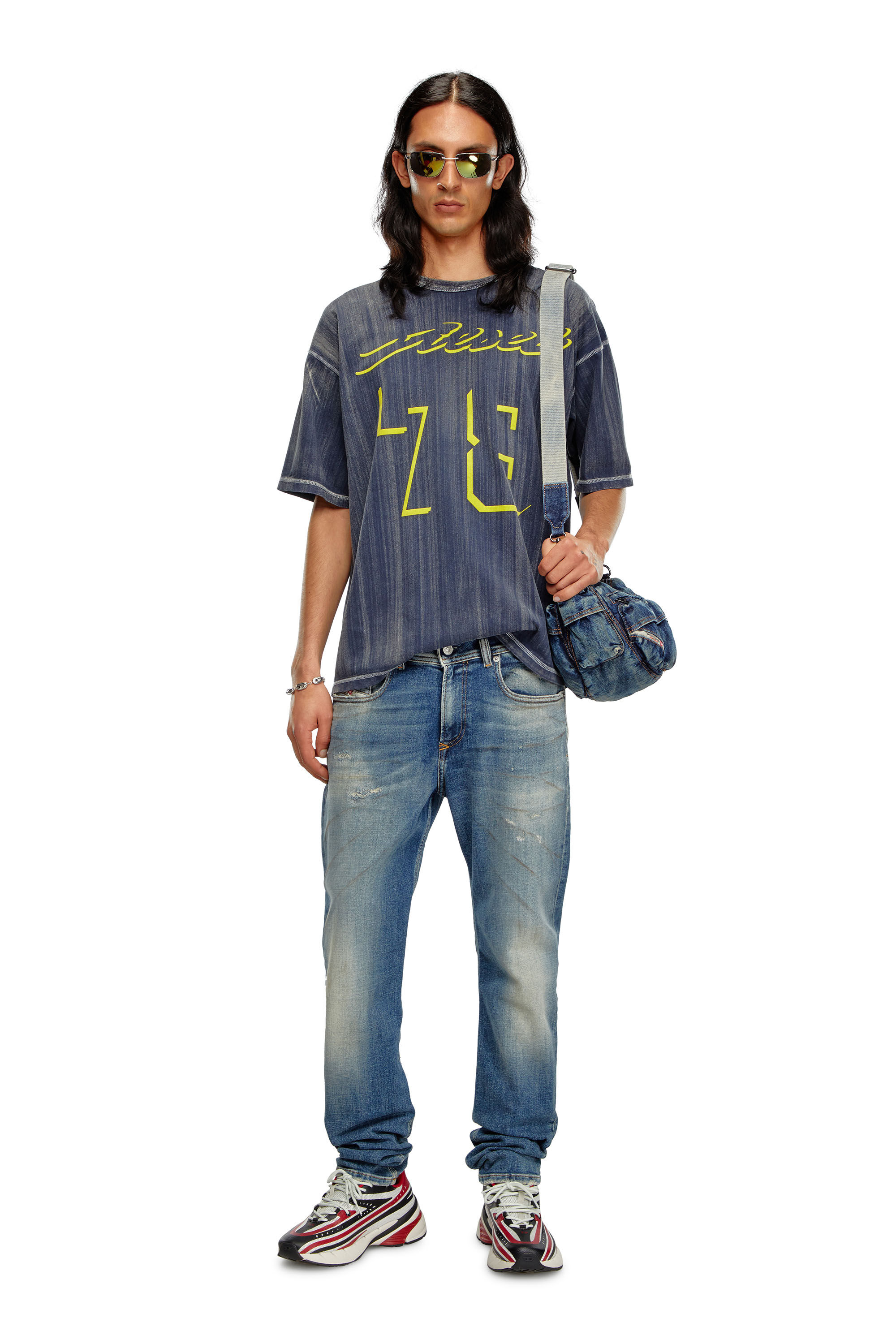 Diesel - Male's Skinny Jeans 1979 Sleenker 09J22, ミディアムブルー - 1