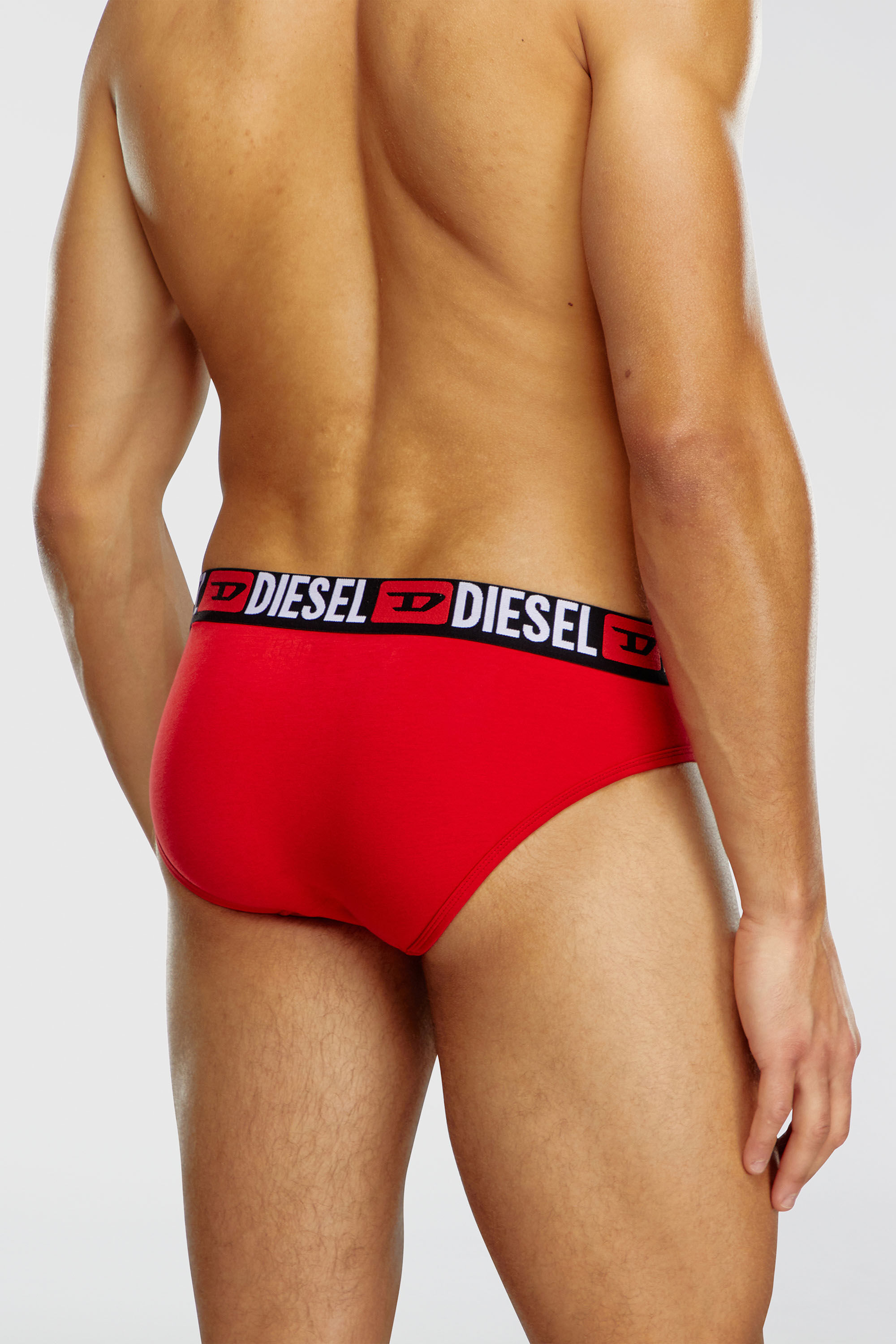 Diesel - UMBR-ANDRETHREEPACK, Male's アンダーウェアブリーフ3枚セット in ブラック/グレー - 4
