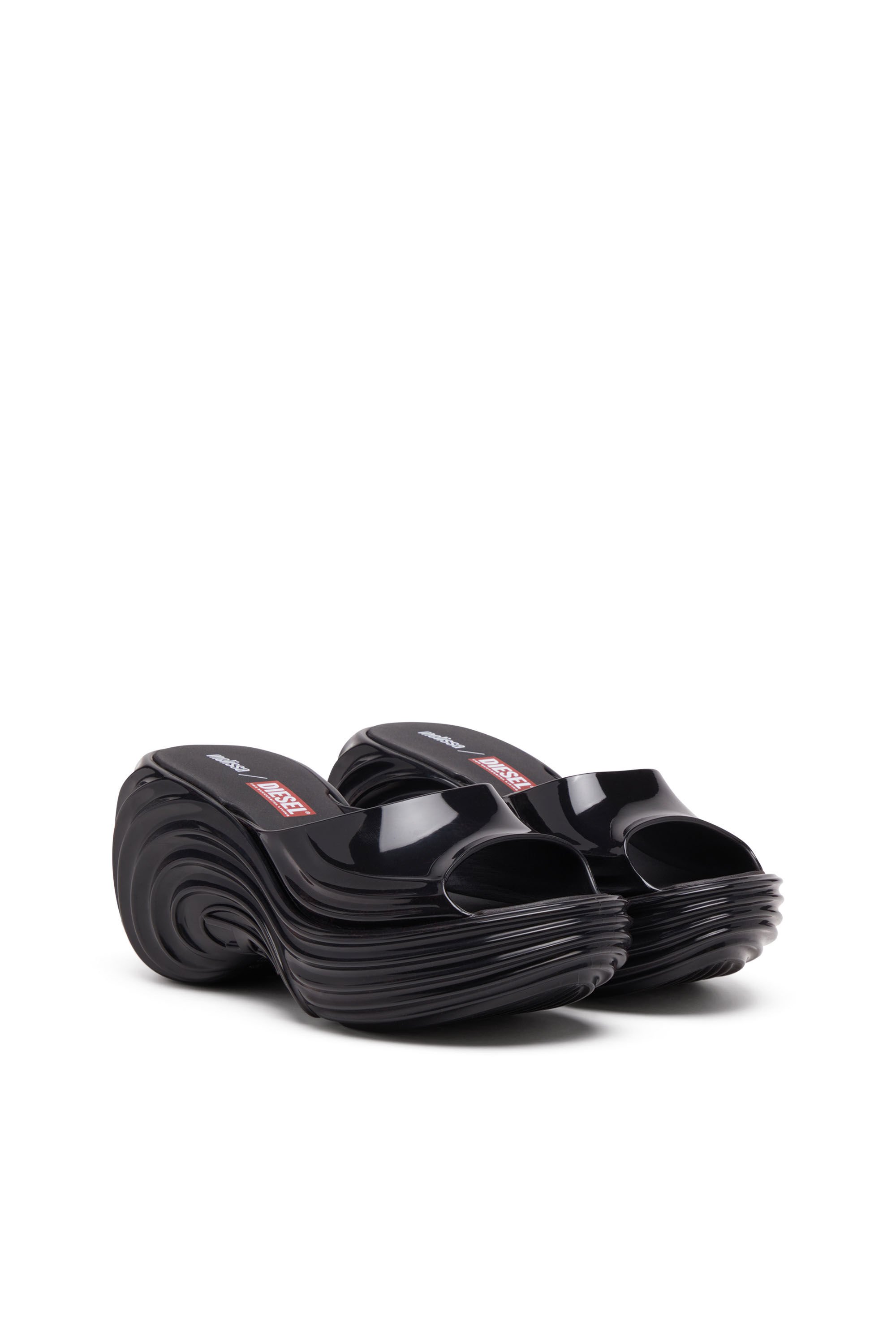 Diesel - MELISSA QUANTUM PLATFORM, Female's Platform mule in Melflex® in ブラック - 3