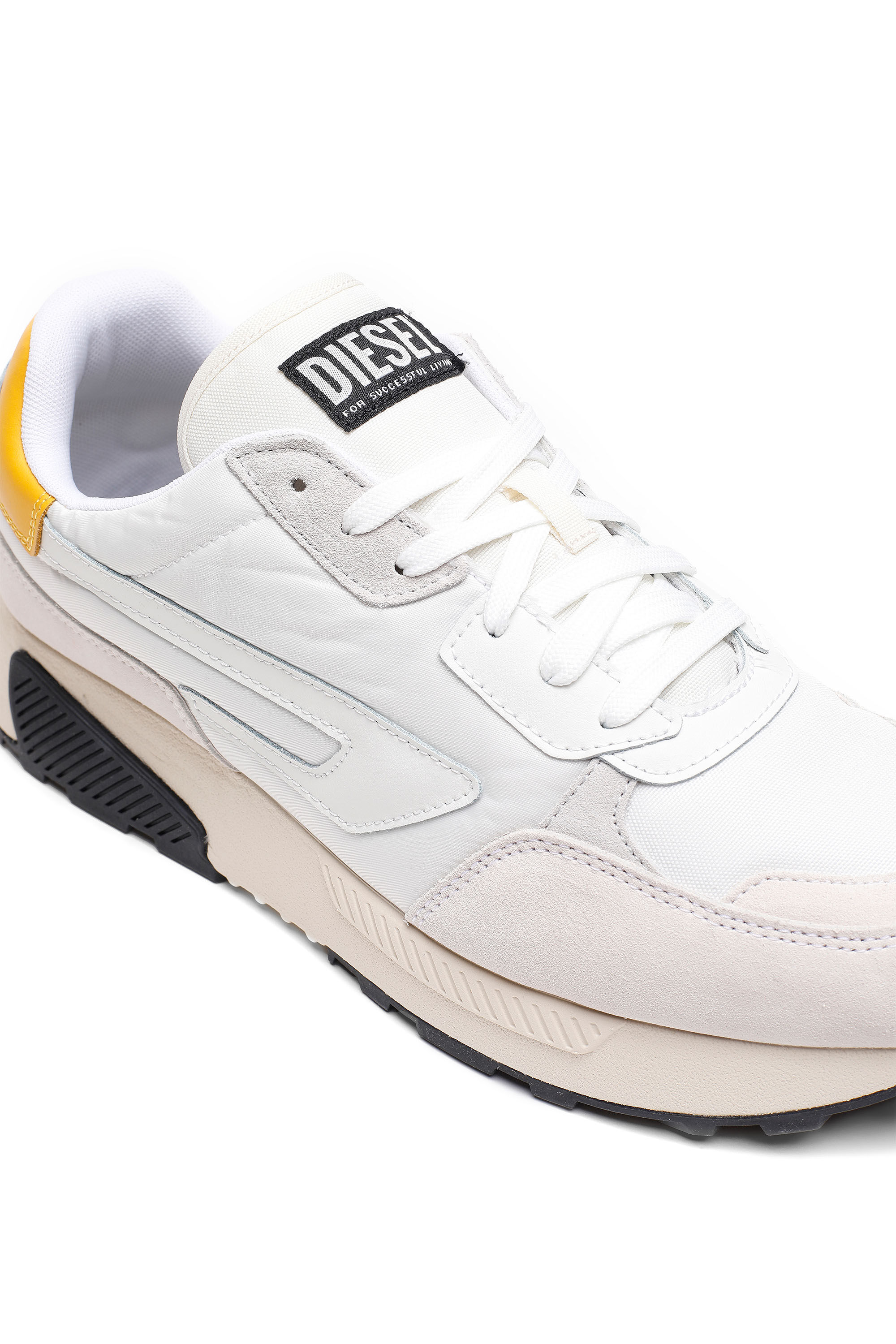 Diesel - S-TYCHE LL, Male's スニーカー レザー ロゴ - S-Tyche LL in ホワイト/イエロー - 5