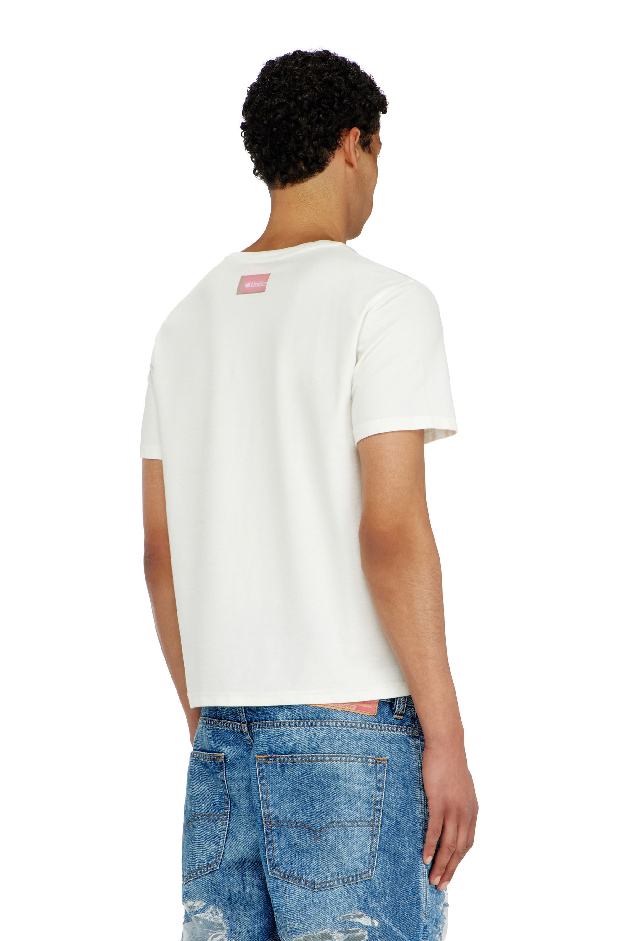 Diesel - PR-T-NOTS-CHI-R, Unisex's T-shirt with For Successful Loving logo in ホワイト - 4