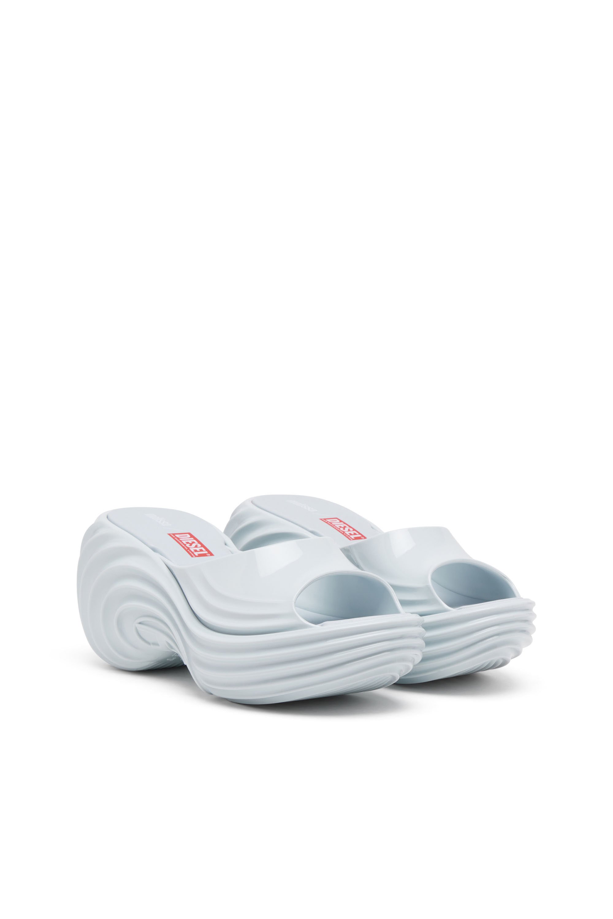 Diesel - MELISSA QUANTUM PLATFORM, Female's Platform mule in Melflex® in ライトブルー - 3
