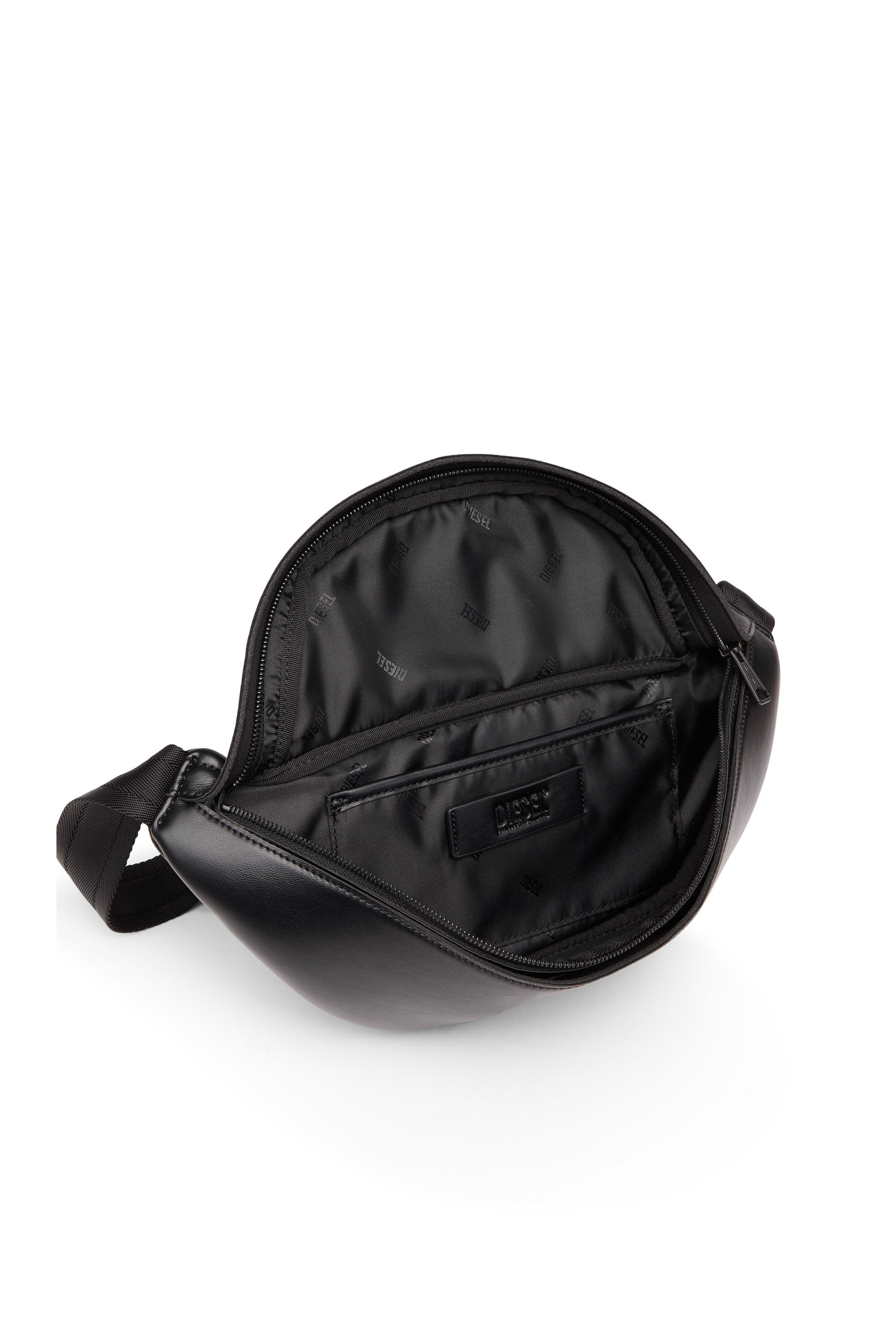 Diesel - HOLI-D BELT BAG M, Male's Holi-D-Belt bag in PU and neoprene in ブラック - 5