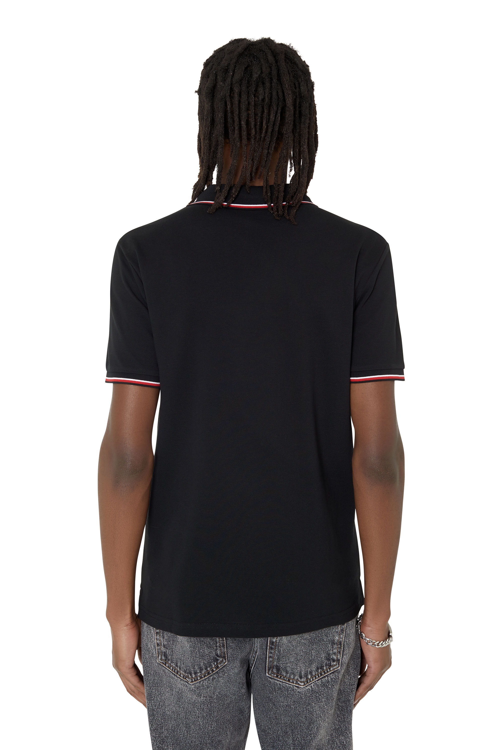 Diesel - T-SMITH-D, Male's ポロシャツ ロゴ in ブラック - 5