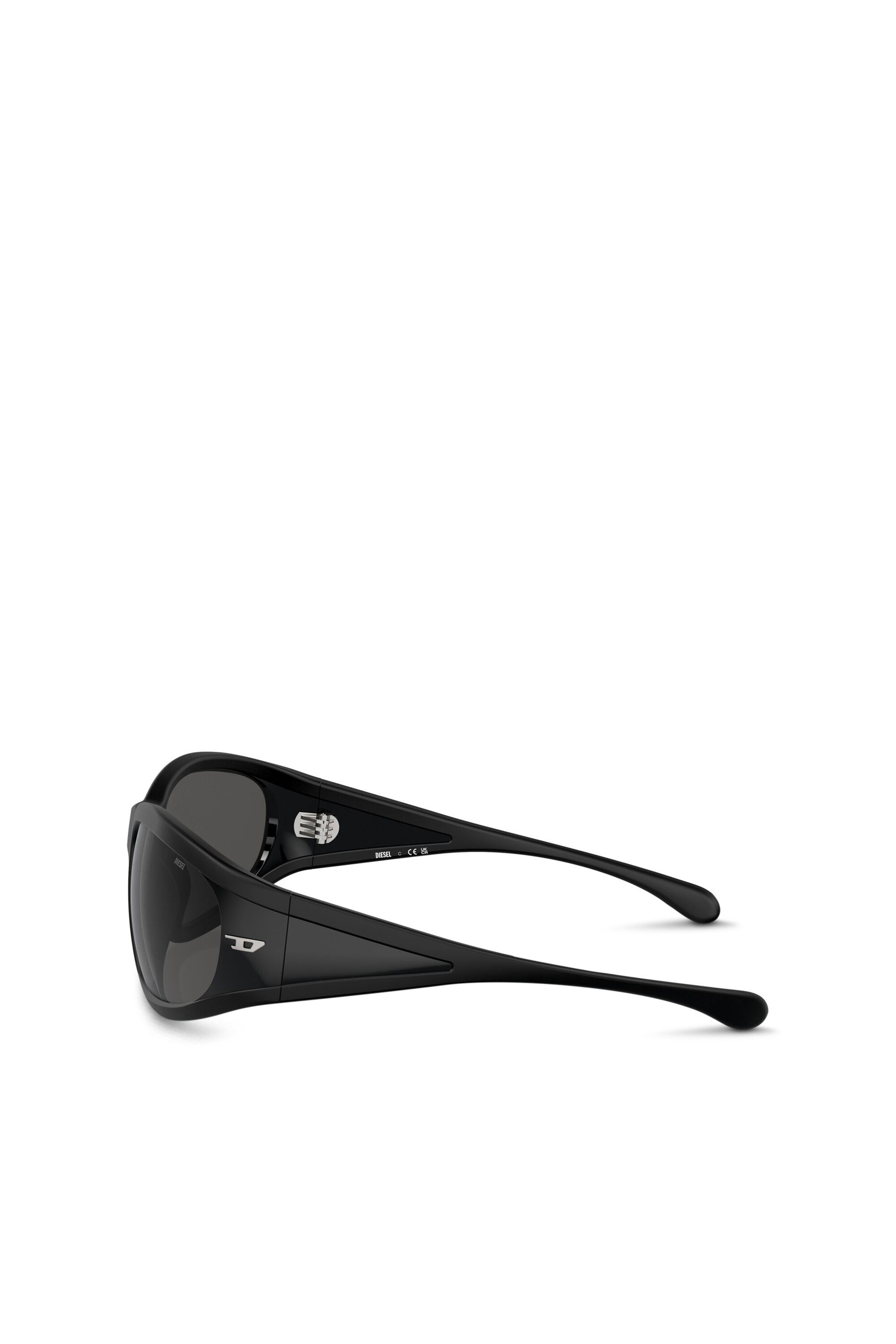 Diesel - 0DL3002, Unisex's Rectangular sunglasses in acetate in ブラック - 2
