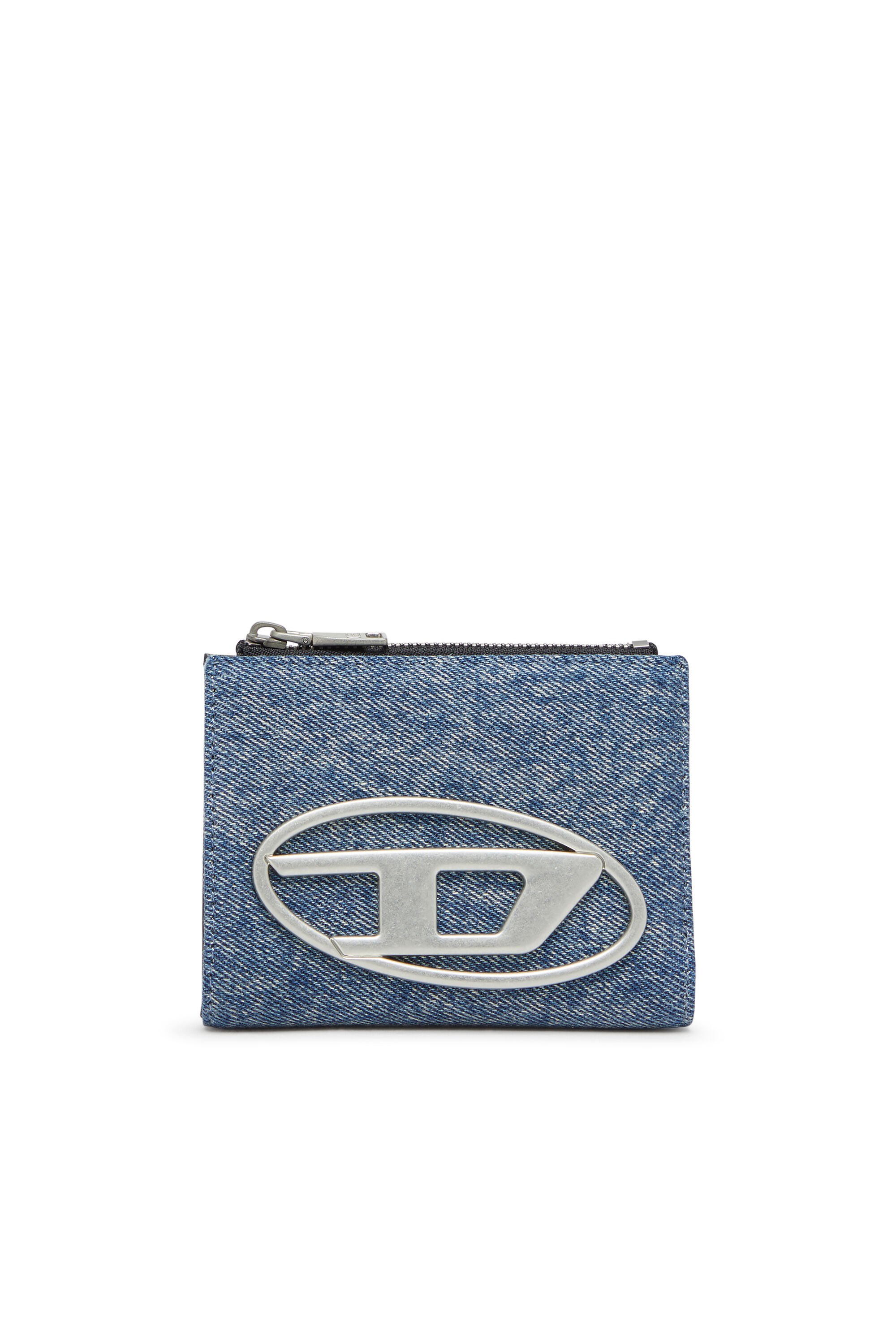 Diesel - 1DR BI-FOLD ZIP II, Female's 二つ折りウォレット in ブルー - 1
