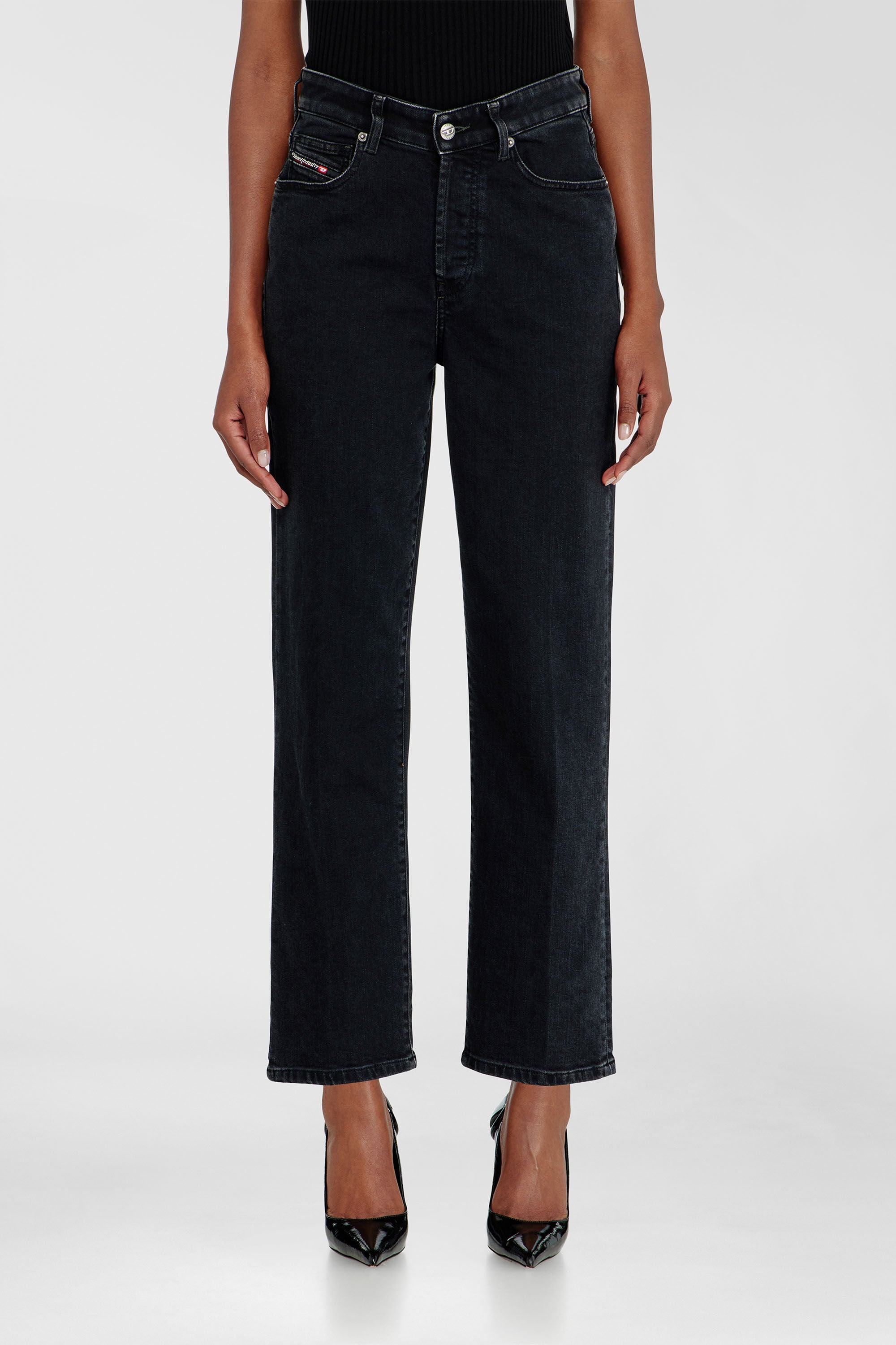 Diesel - Female's Regular Jeans 1981 D-Went 09N89, ブラック/ダークグレー - 4
