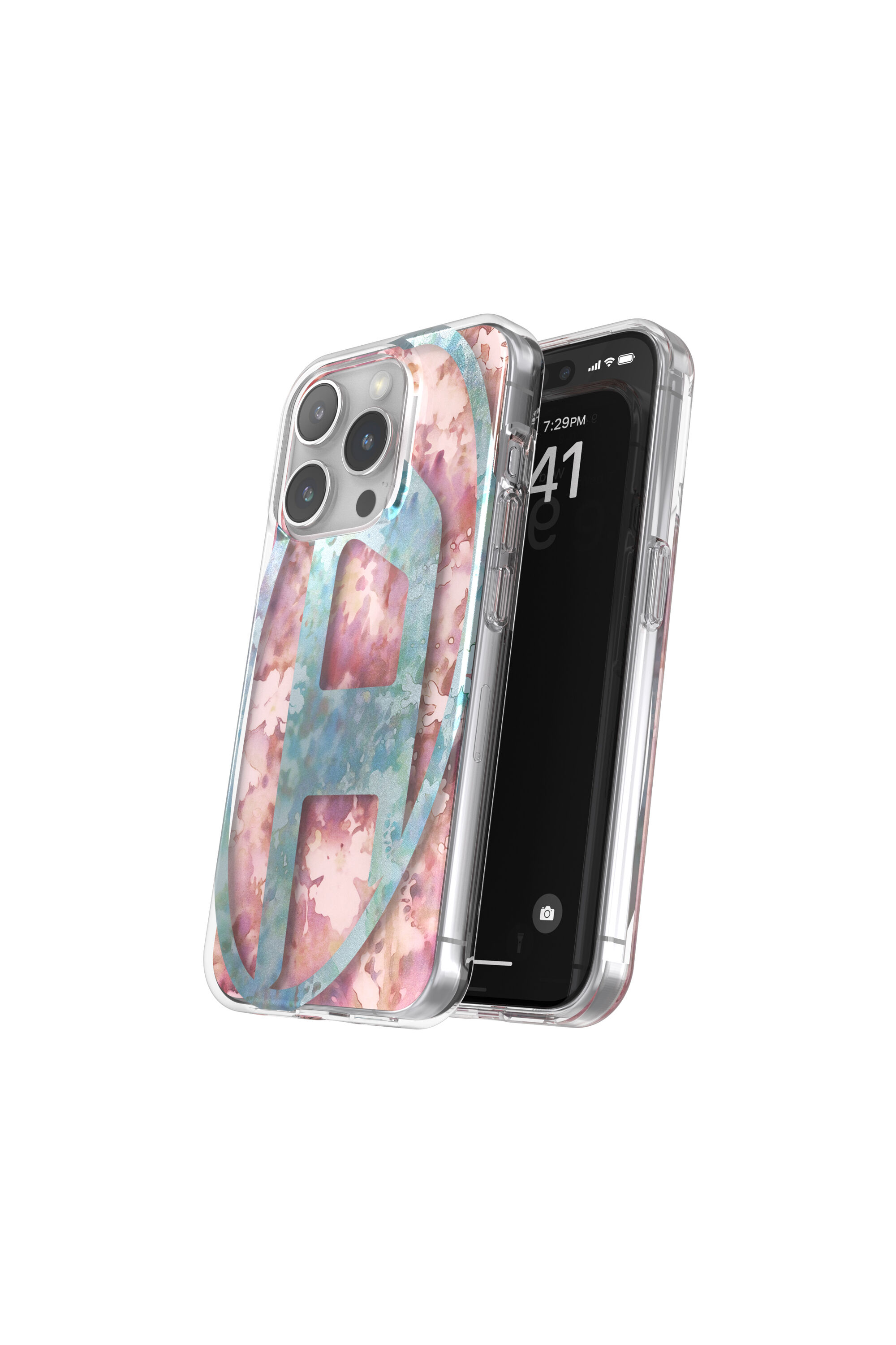 Diesel - 60060 AOP CASE, Unisex's iPhone 15 Pro in ブルー/ピンク - 3
